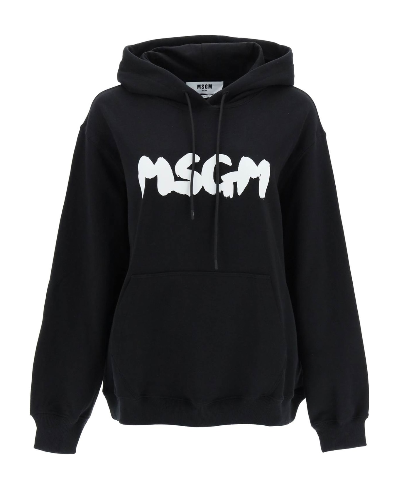 MSGM Logo Hoodie - BLACK (Black)
