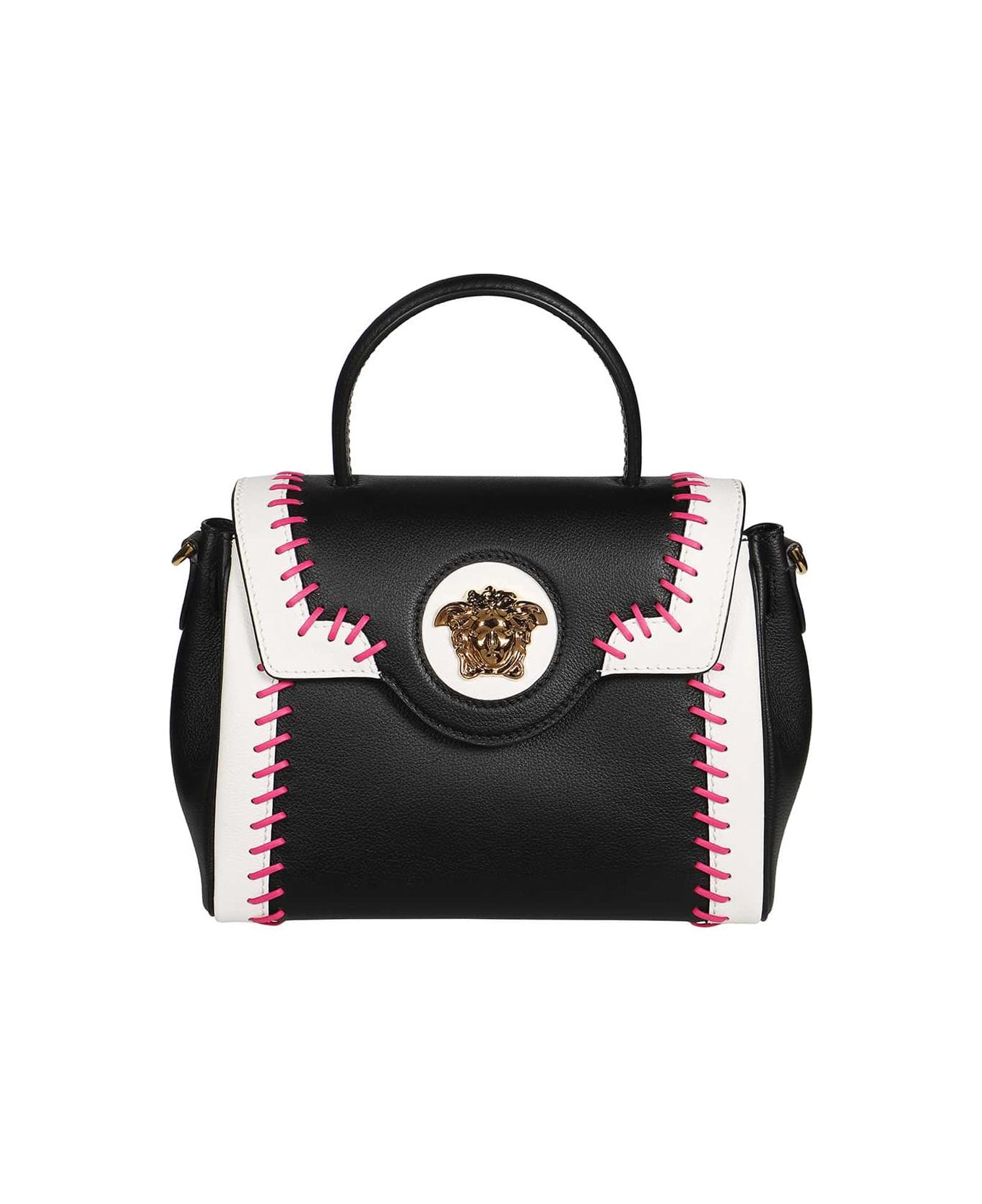 Versace Leather Tote - black トートバッグ