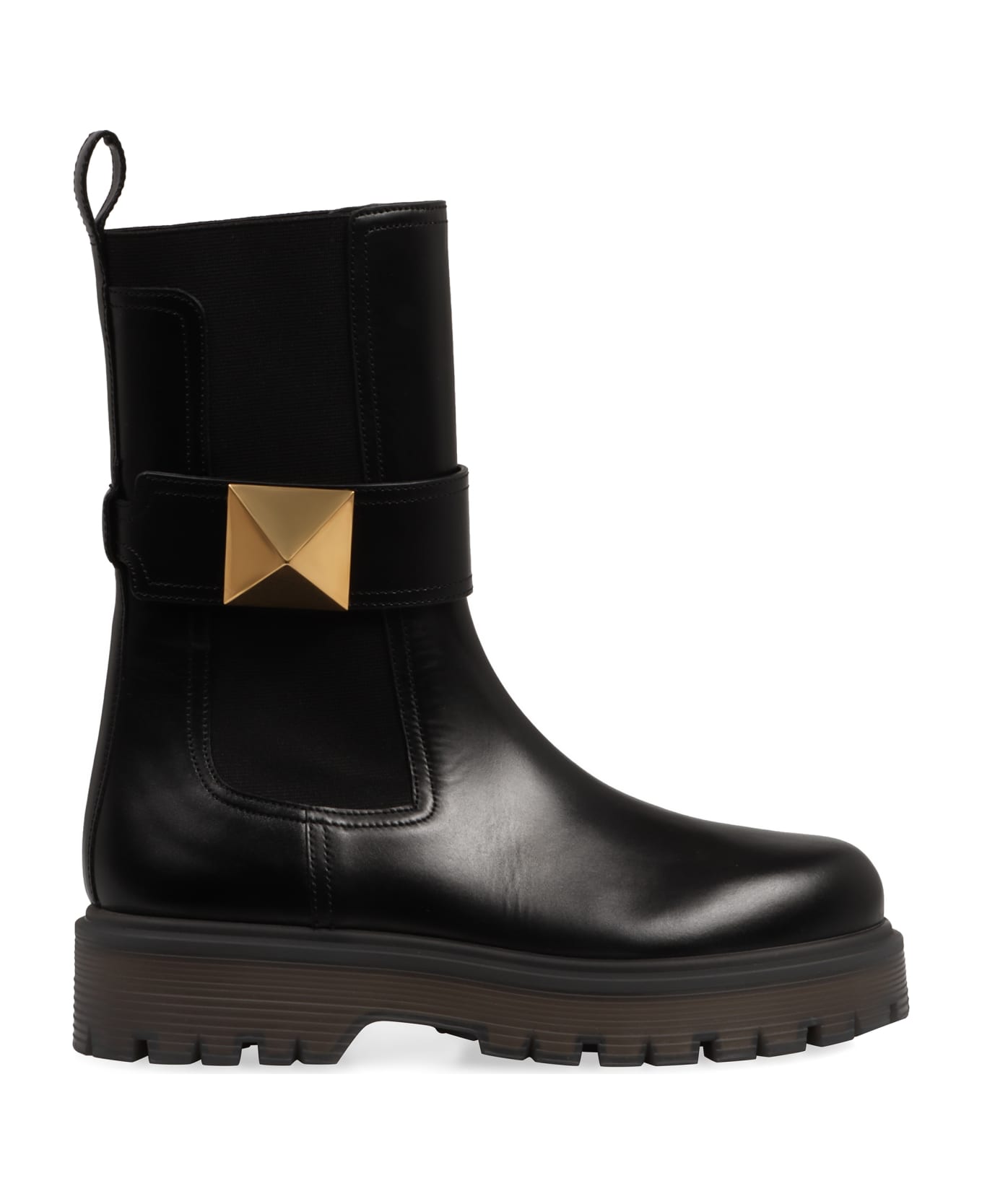 Valentino Garavani - One Stud Leather Chelsea Boots - Black