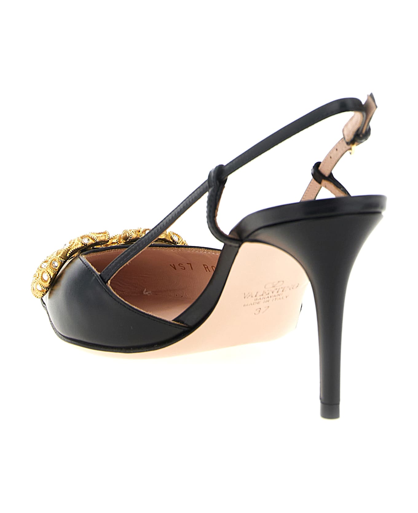 Valentino Garavani Slingback Valentino Garavani Vlogo Signature - Black  