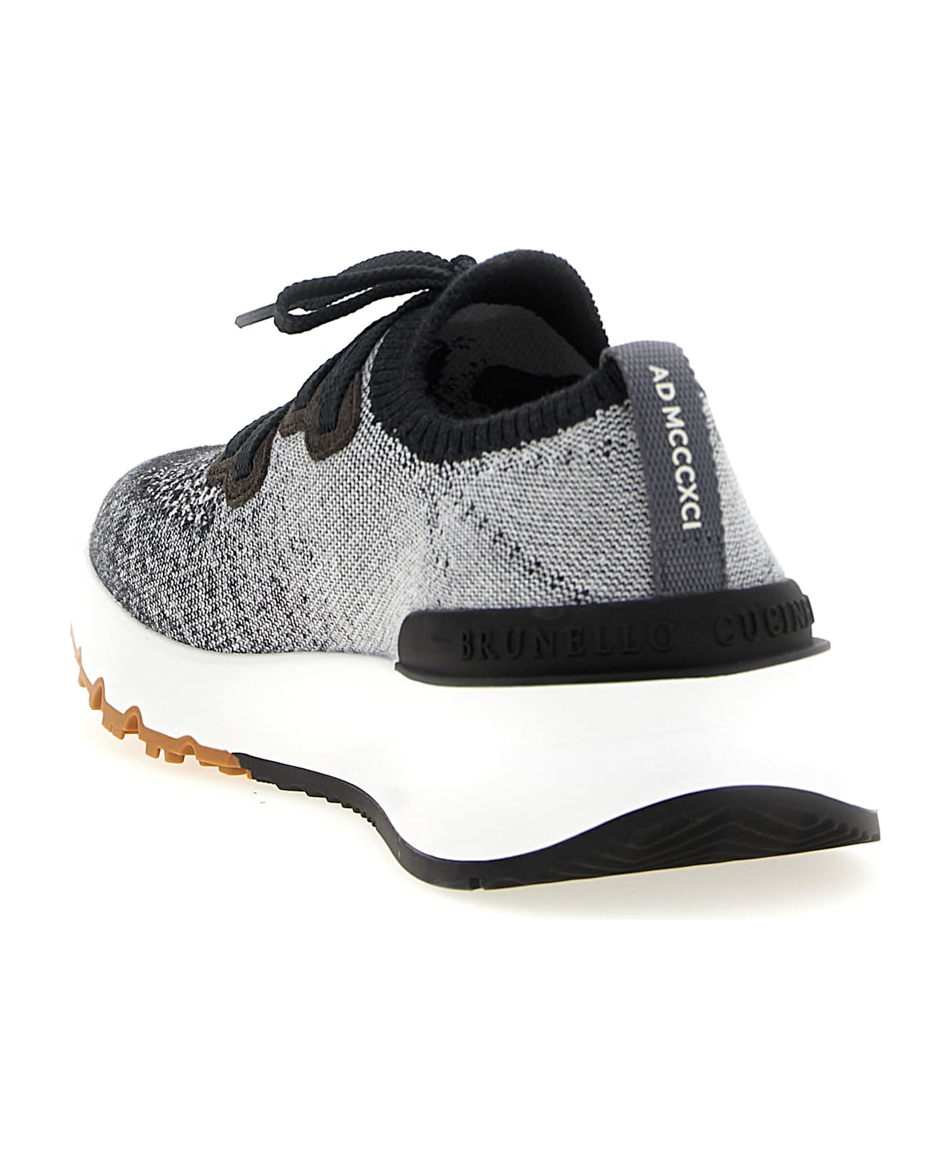Brunello Cucinelli Knitted Sneakers - BLACK