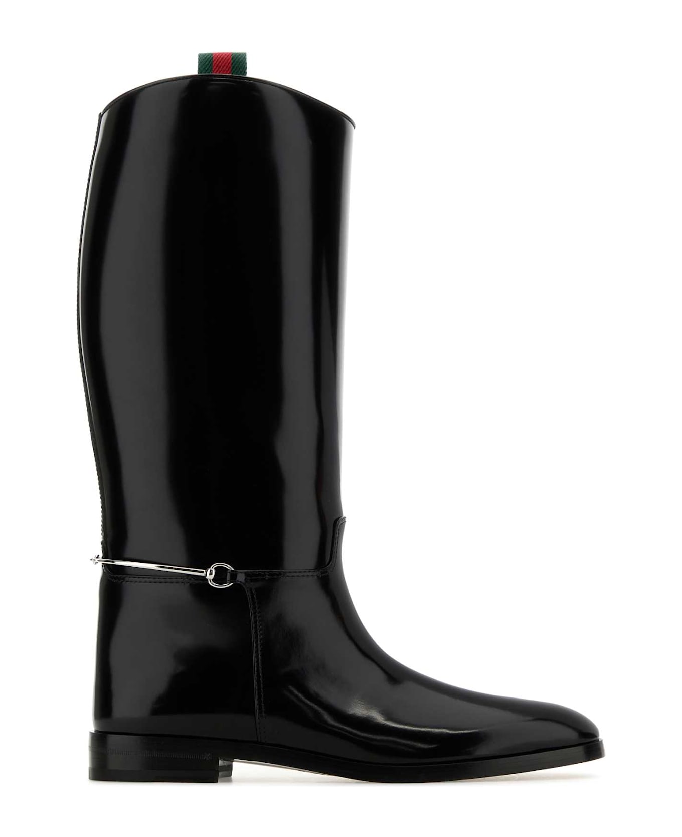 Gucci Leather Boots - Black ハイヒール