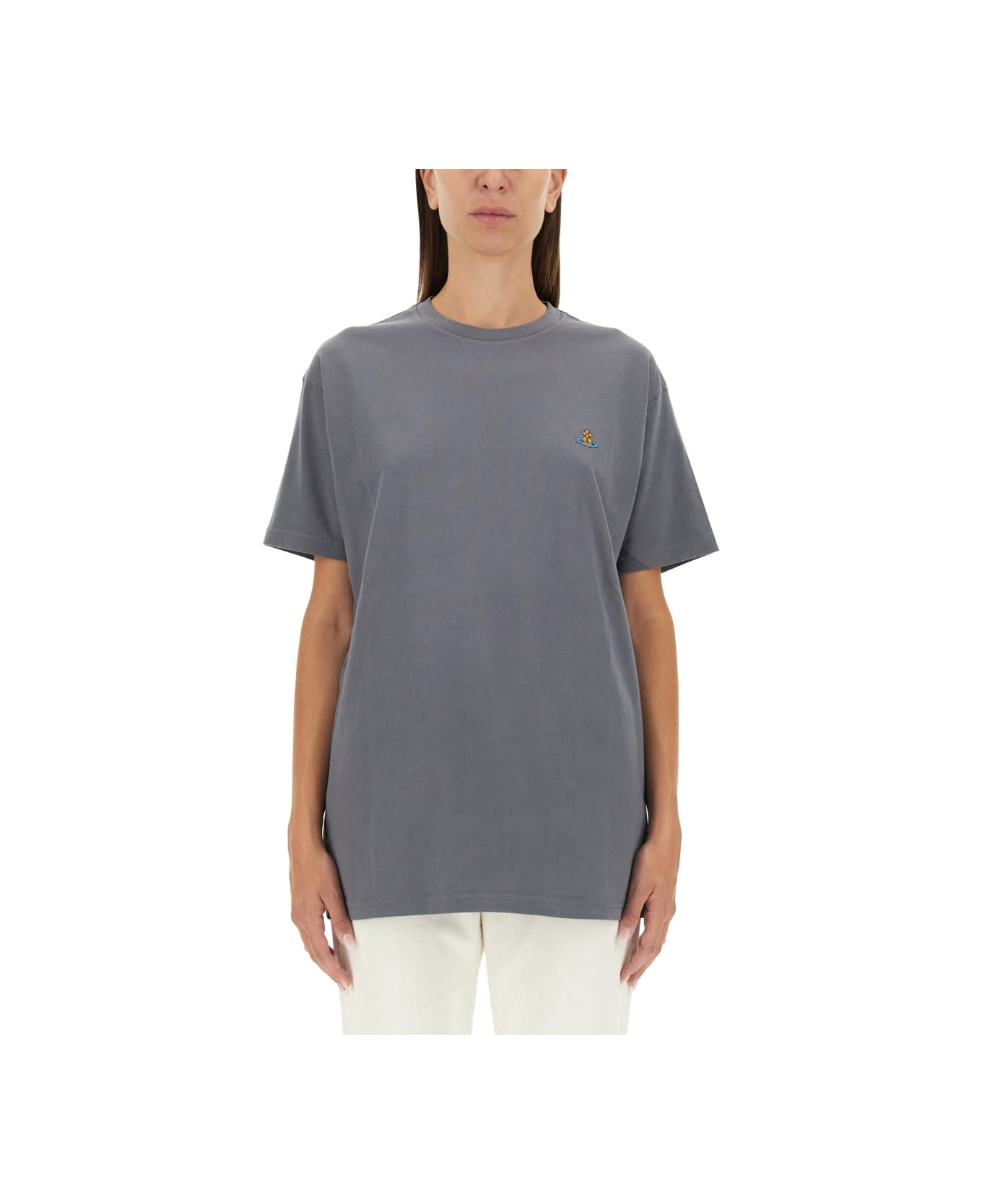 Vivienne Westwood T-shirt With Logo - GREY