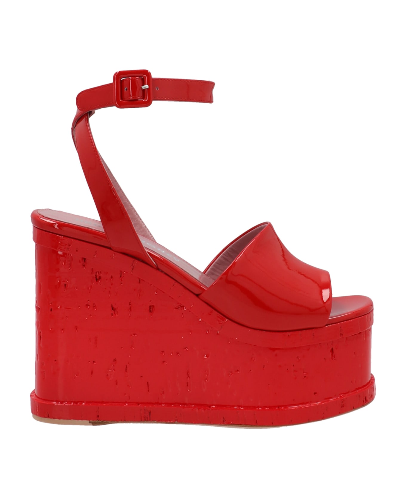 Haus of Honey 'lacquer Doll Wedges - Red