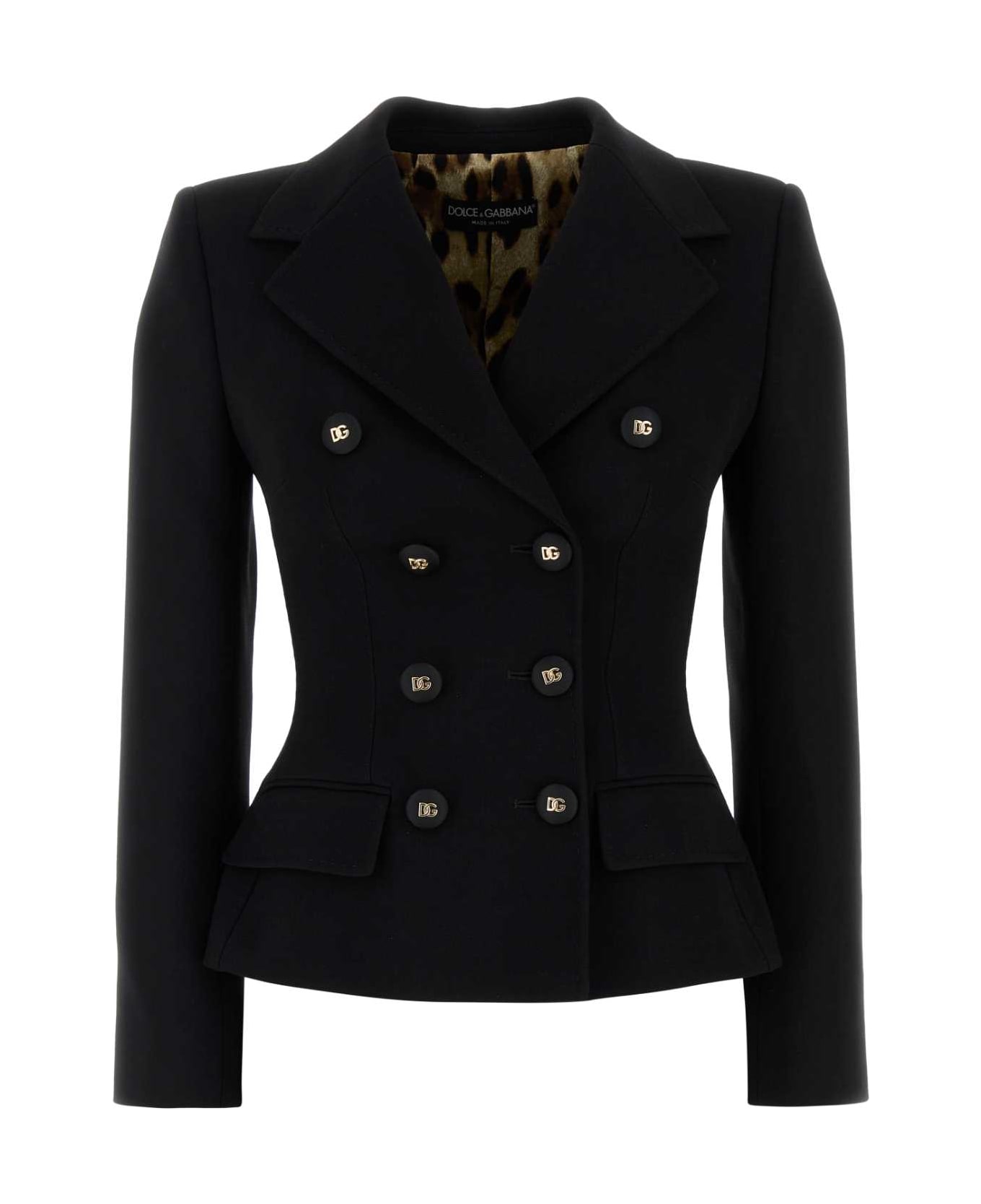 Dolce 
Gabbana Black Wool Blazer - NERO