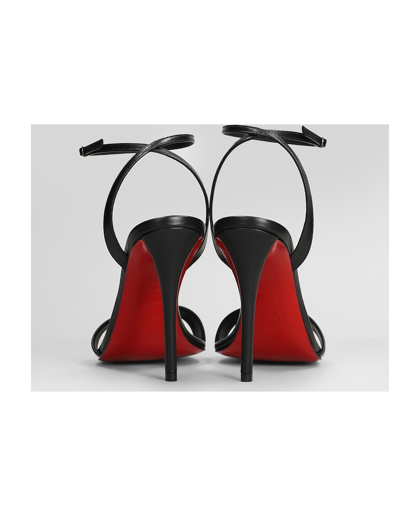 Christian Louboutin Miss Z Sandal 100 Sandals In Black Leather - black