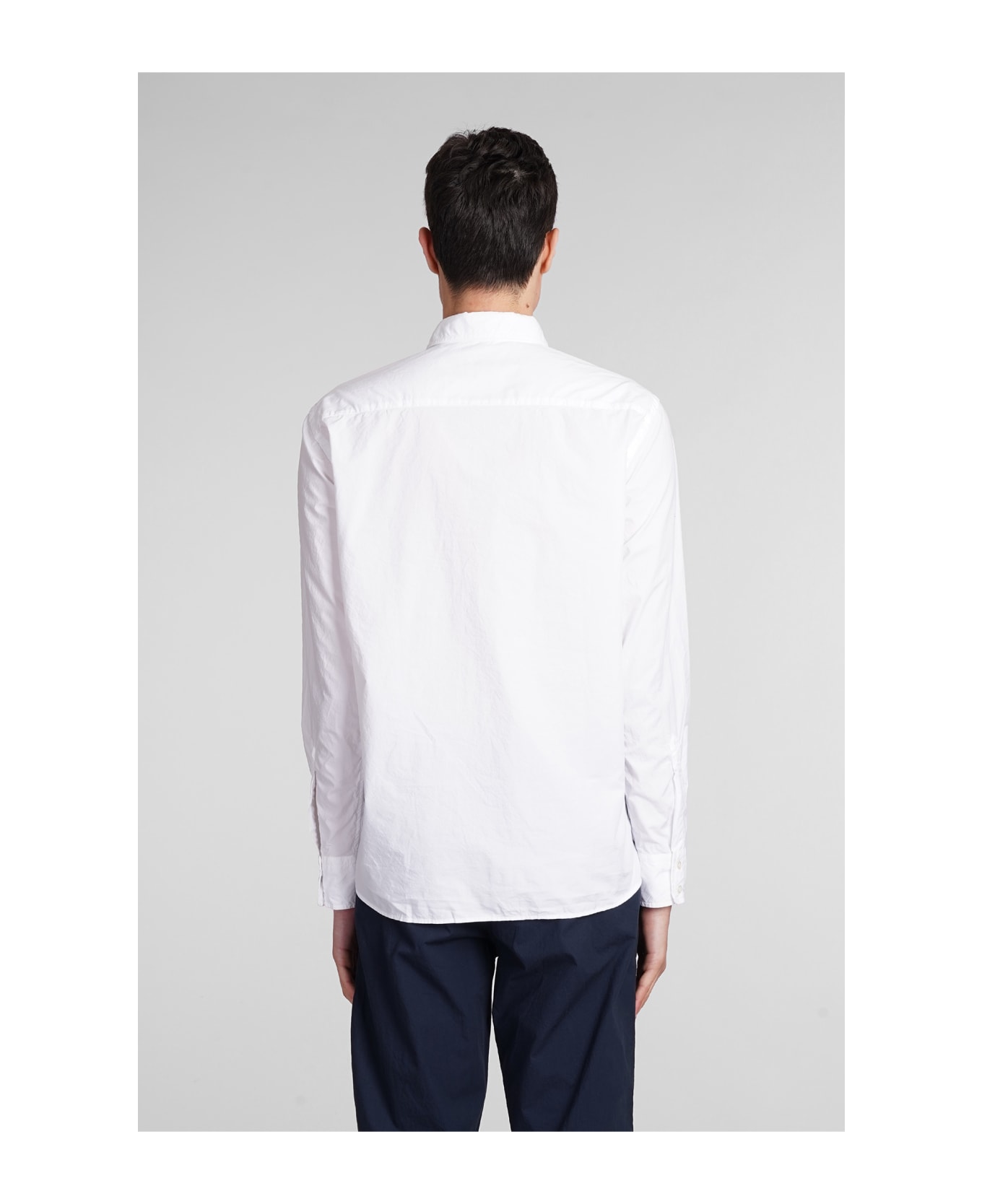 Aspesi Camicia Glenn Shirt In White Cotton - white