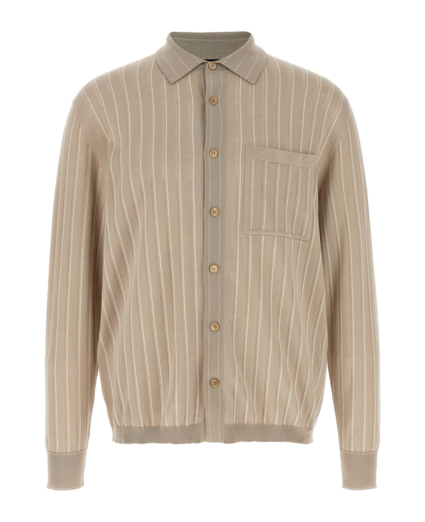 Brioni Knitted Shirt - Beige シャツ