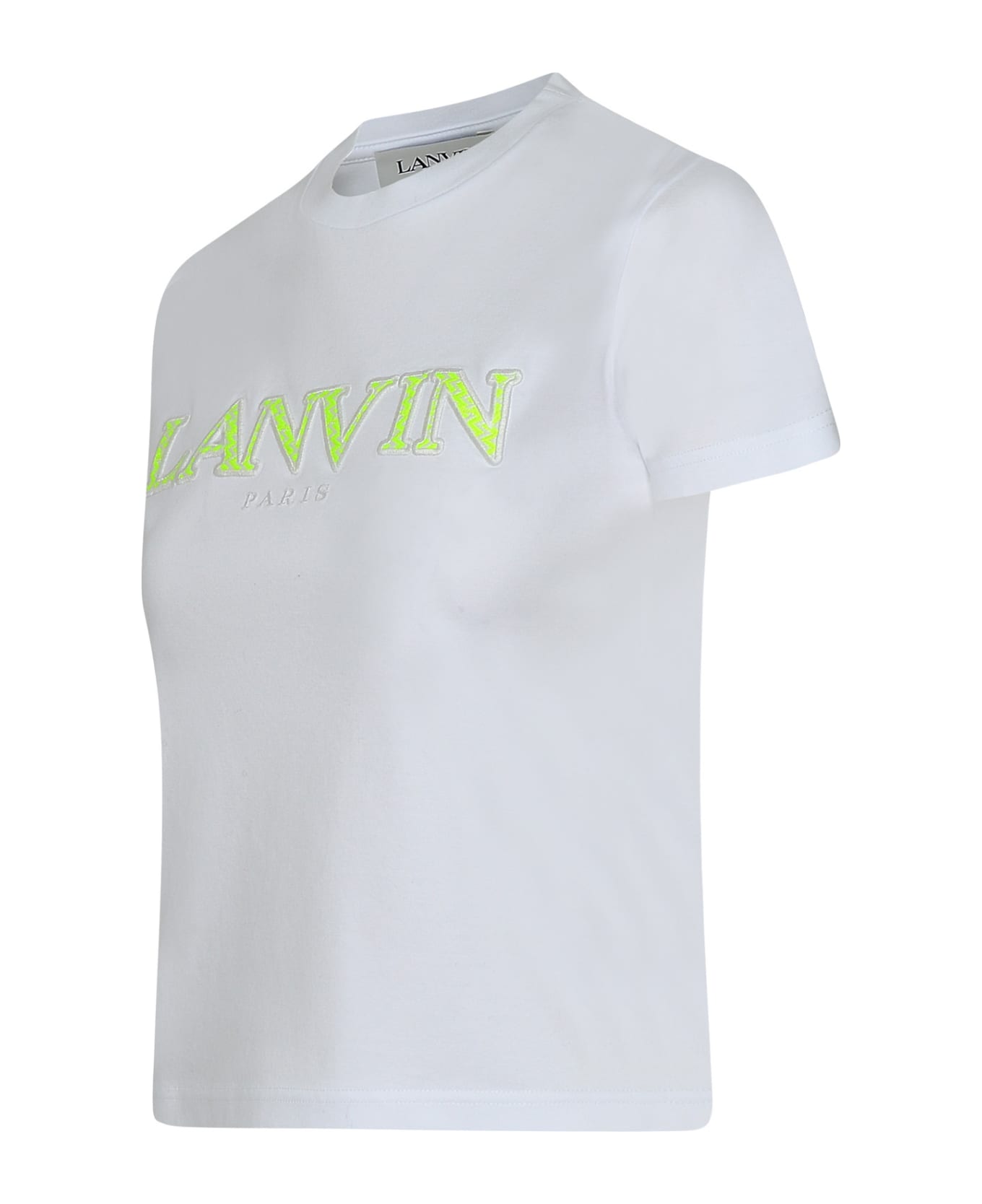 Lanvin Curb White Cotton T-shirt - White