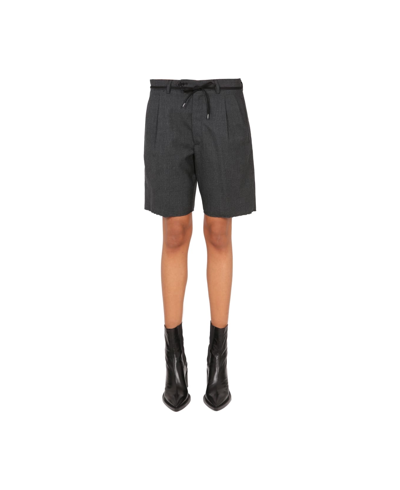 Aspesi Stretch Flannel Bermuda Shorts - GREY ショートパンツ