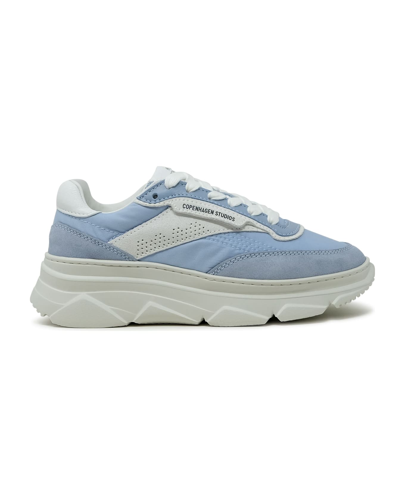 Copenhagen Light Blue Suede/fabric Sneakers - LIGHT BLUE