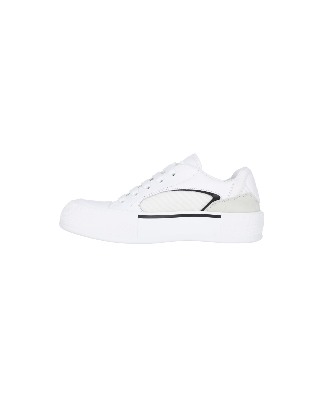 Alexander McQueen Skate "plimsoll" Sneakers - White