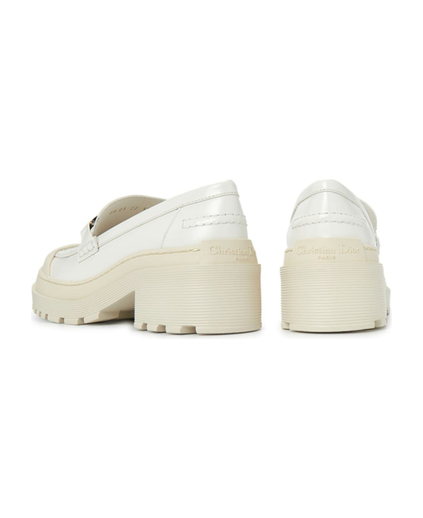 Dior Leather Loafers - White