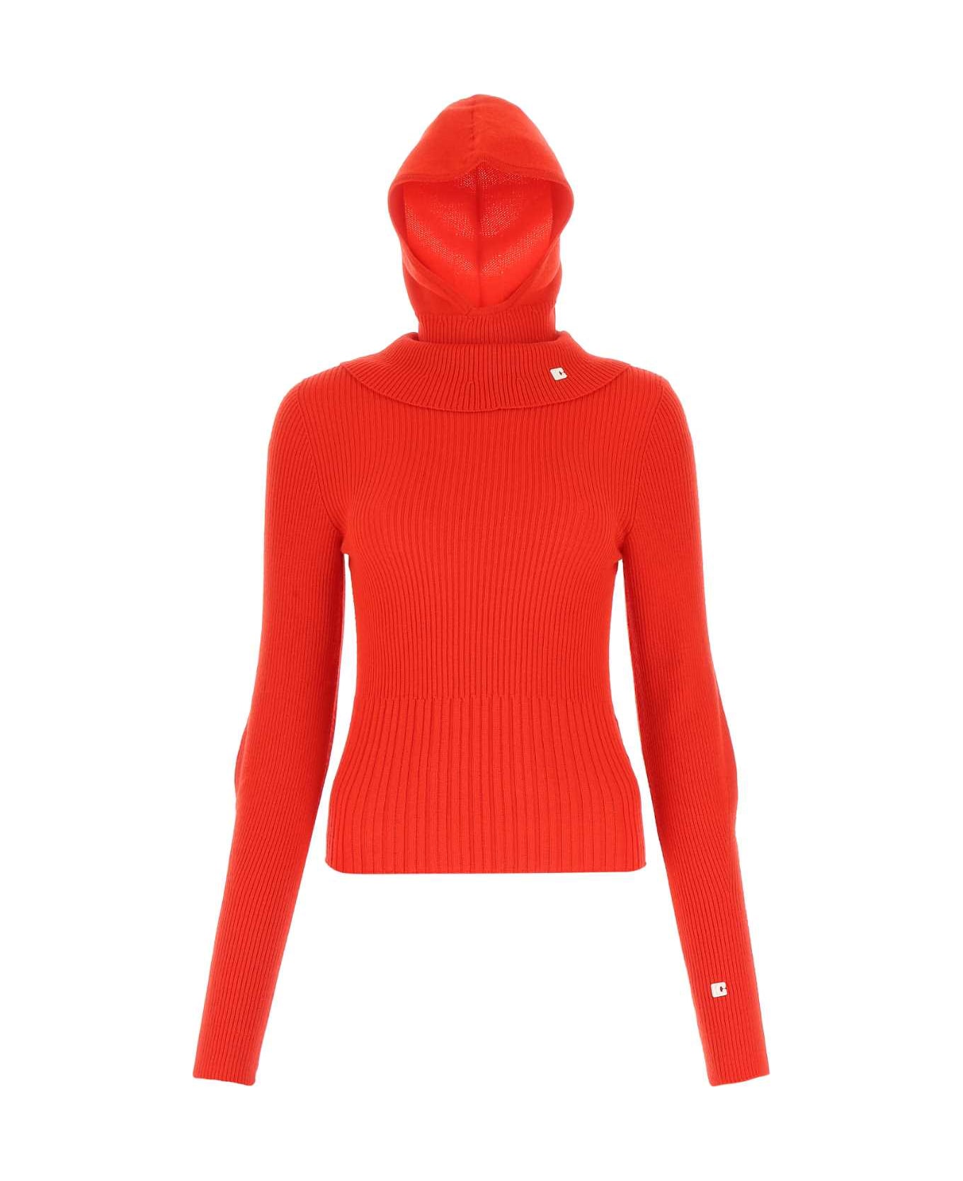 Low Classic Red Wool Sweater - 0374