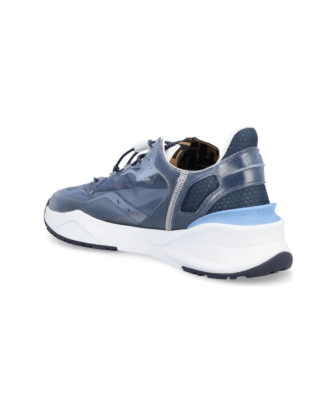 Fendi Flow Lace-up Sneakers - Blue