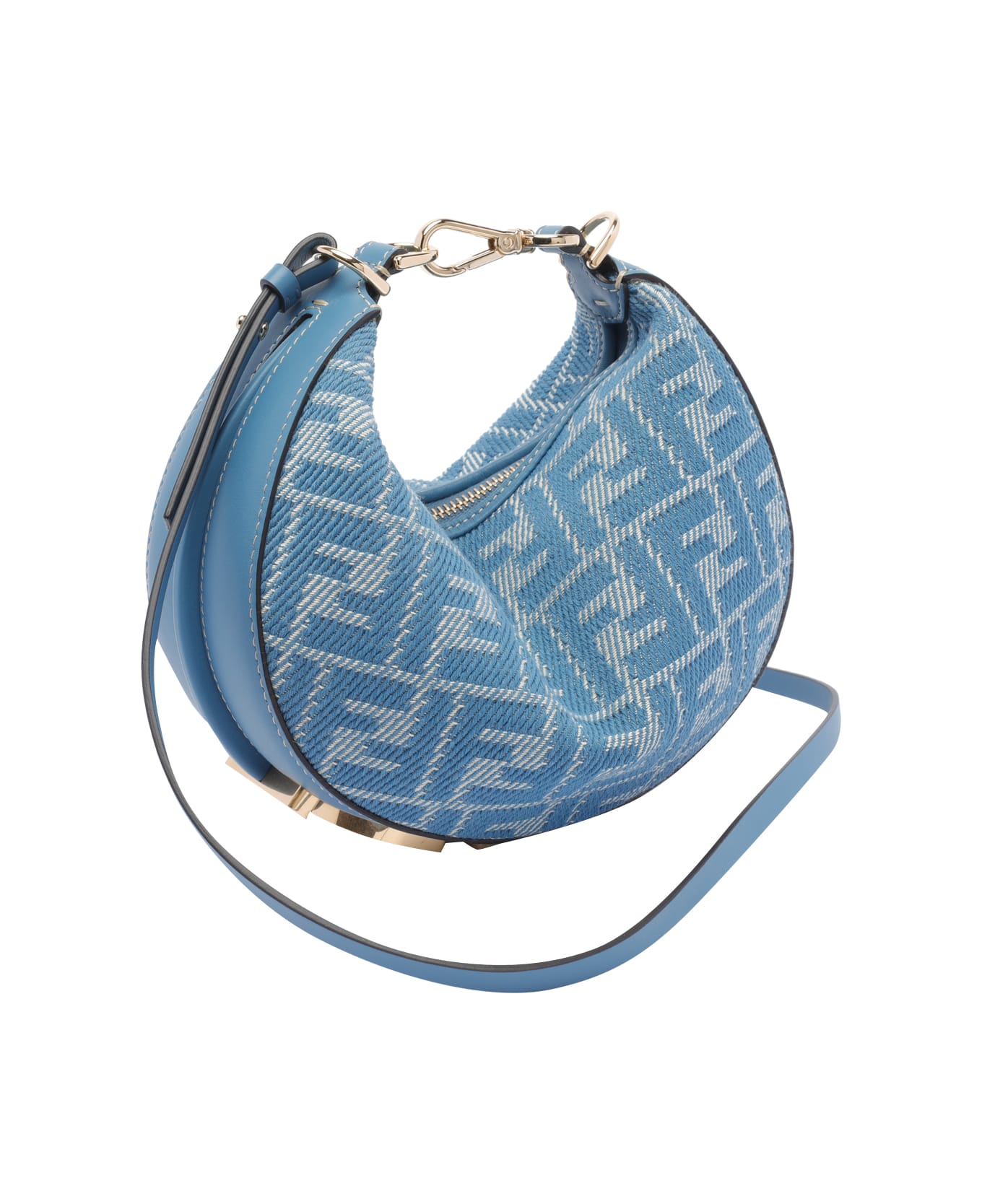 Fendi Mini Fendigraphy Hand Bag - Blue