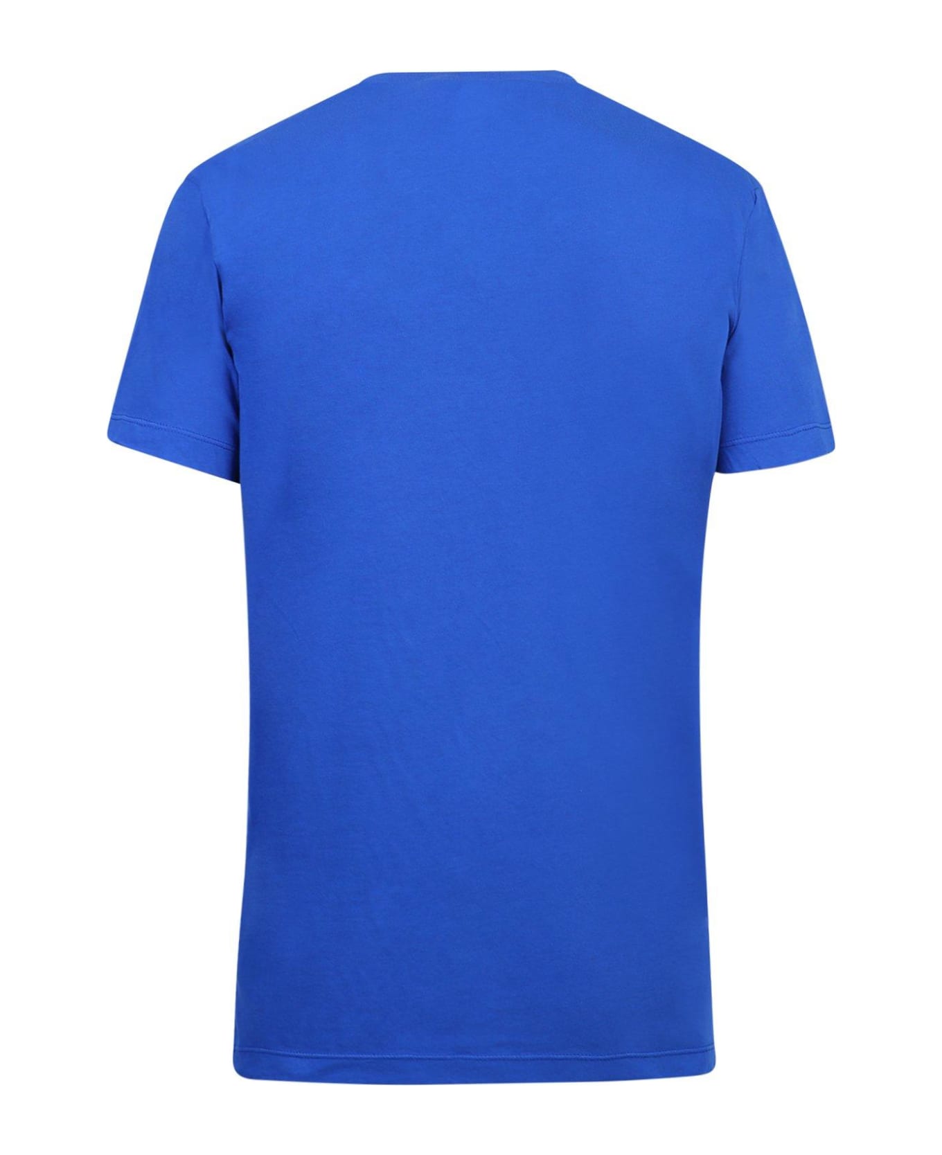 Dsquared2 Logo Printed Crewneck T-shirt - Blue シャツ