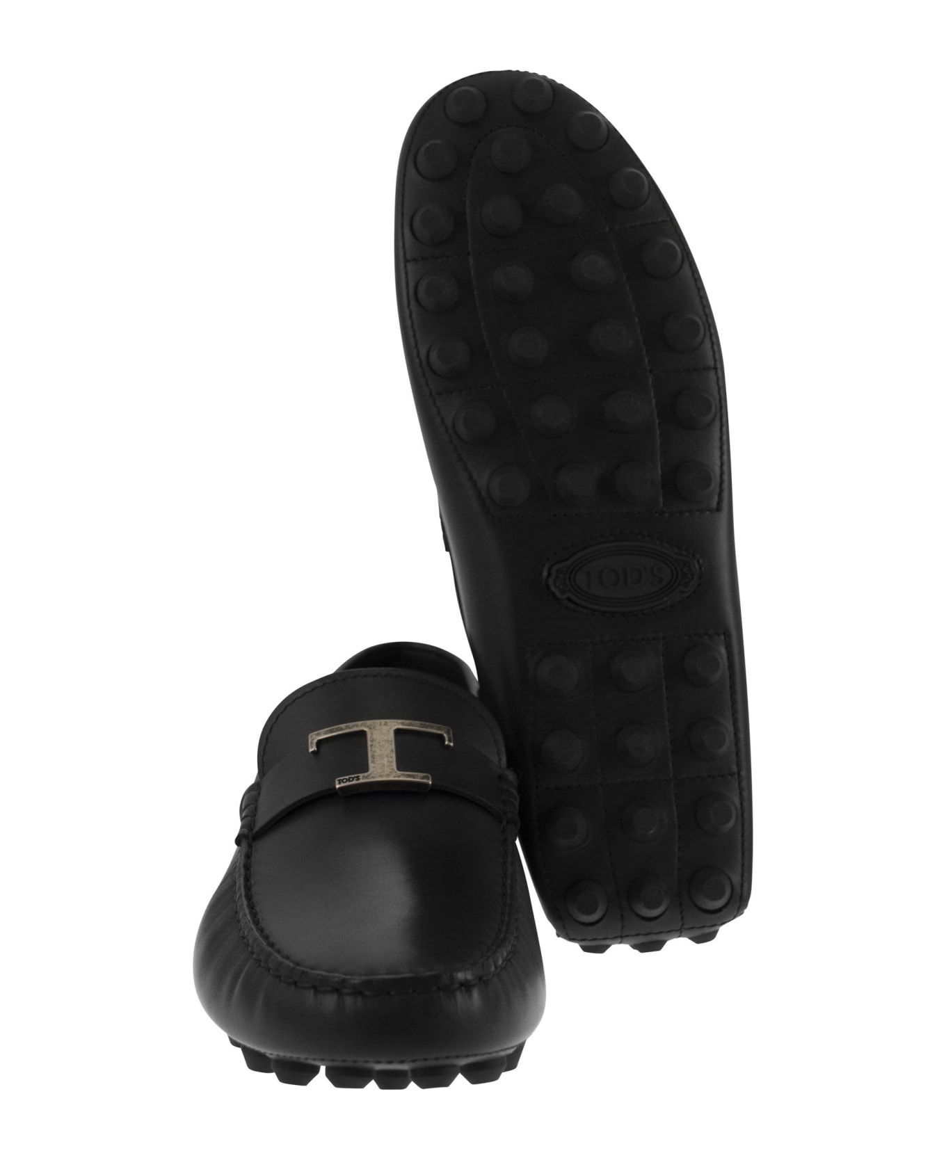 Tod's Moccasin With Macro Rubbers - Black