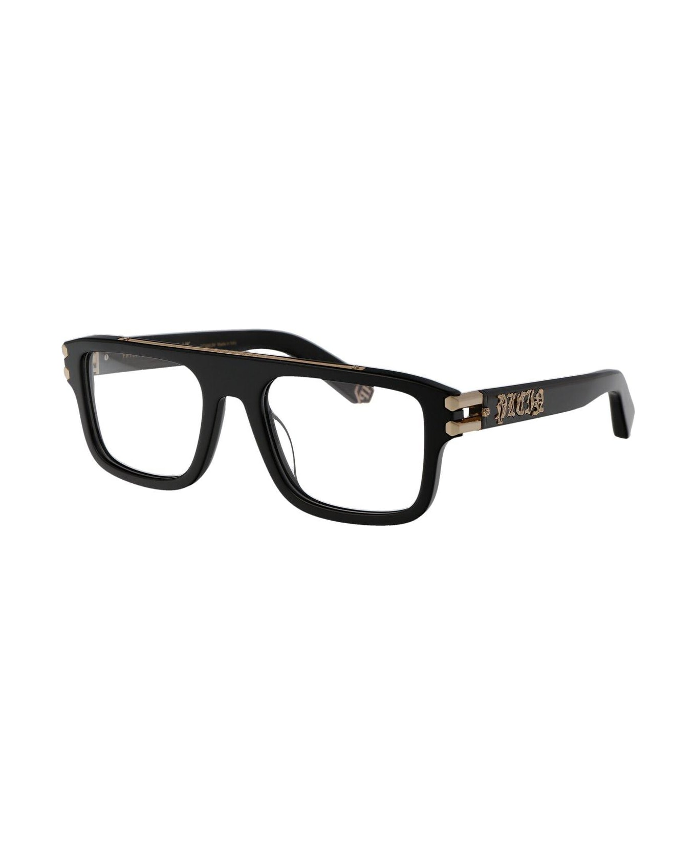 PHILIPP PLEIN スクエアフレムサンクラス SPP121S 0700 SPP121S sunglasses Glossy Black | SmartBuyGlasses US