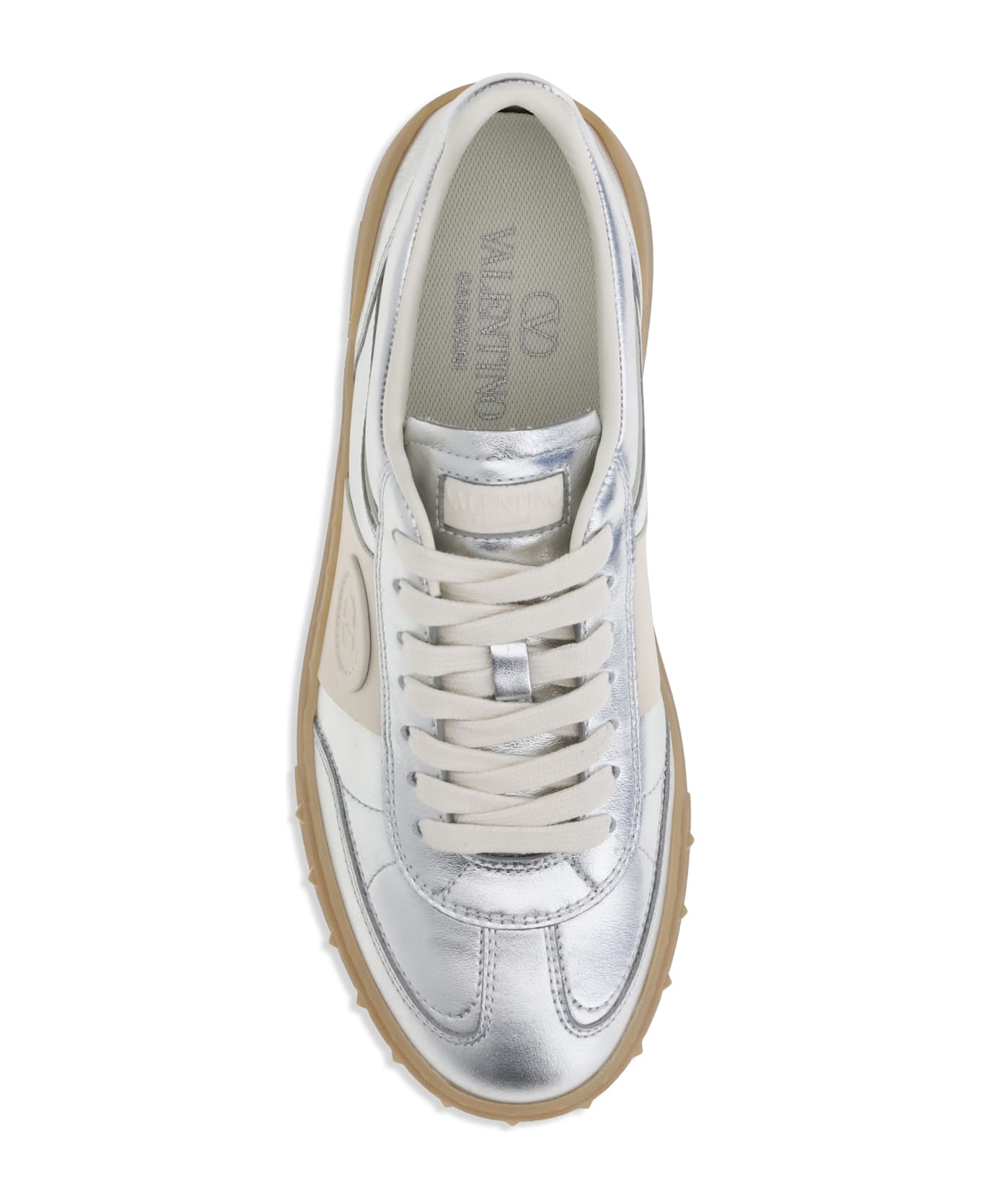 Valentino Garavani Laminated Leather Upvillage Sneakers