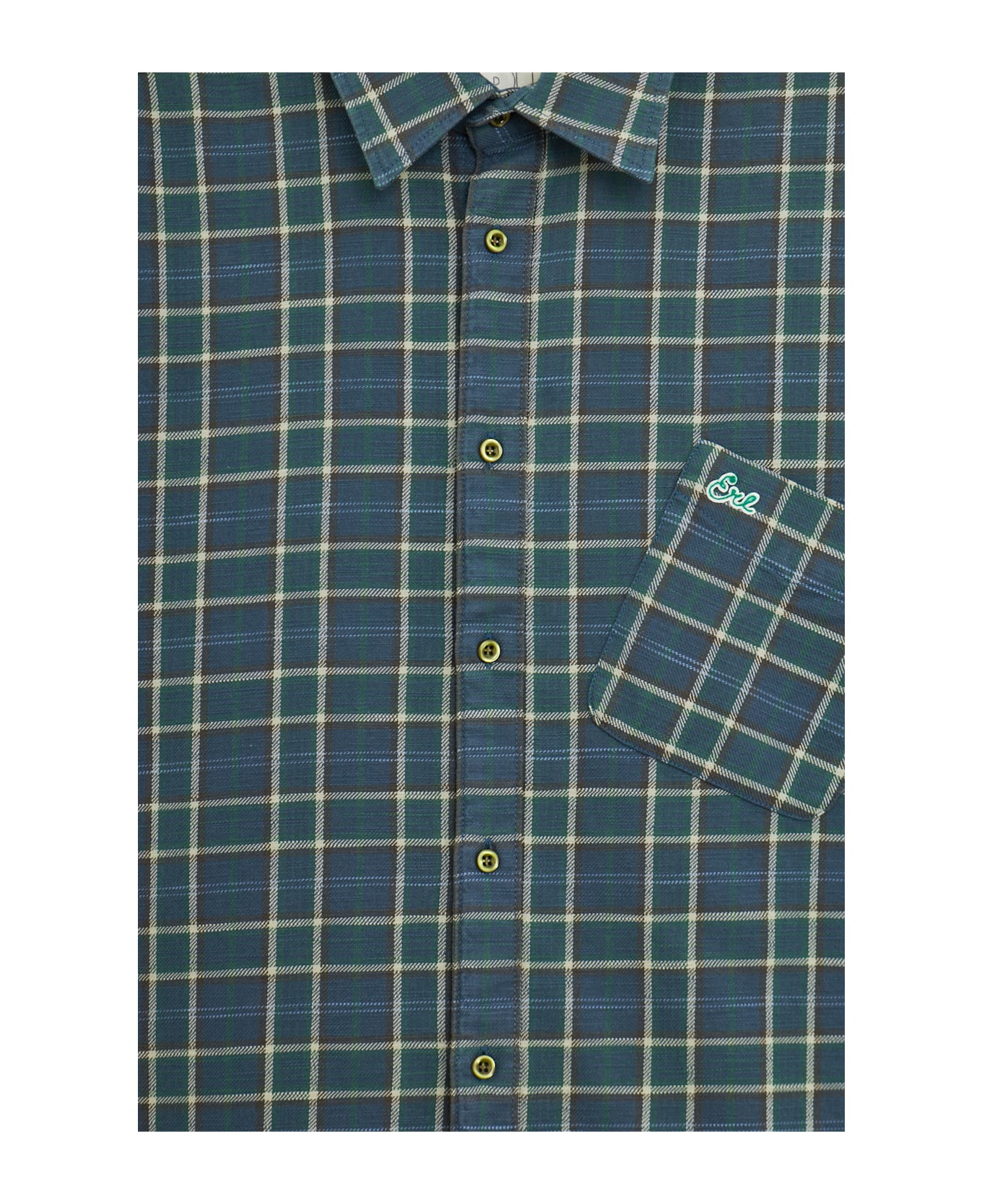 ERL Plaid Overshirt Shirt - blue