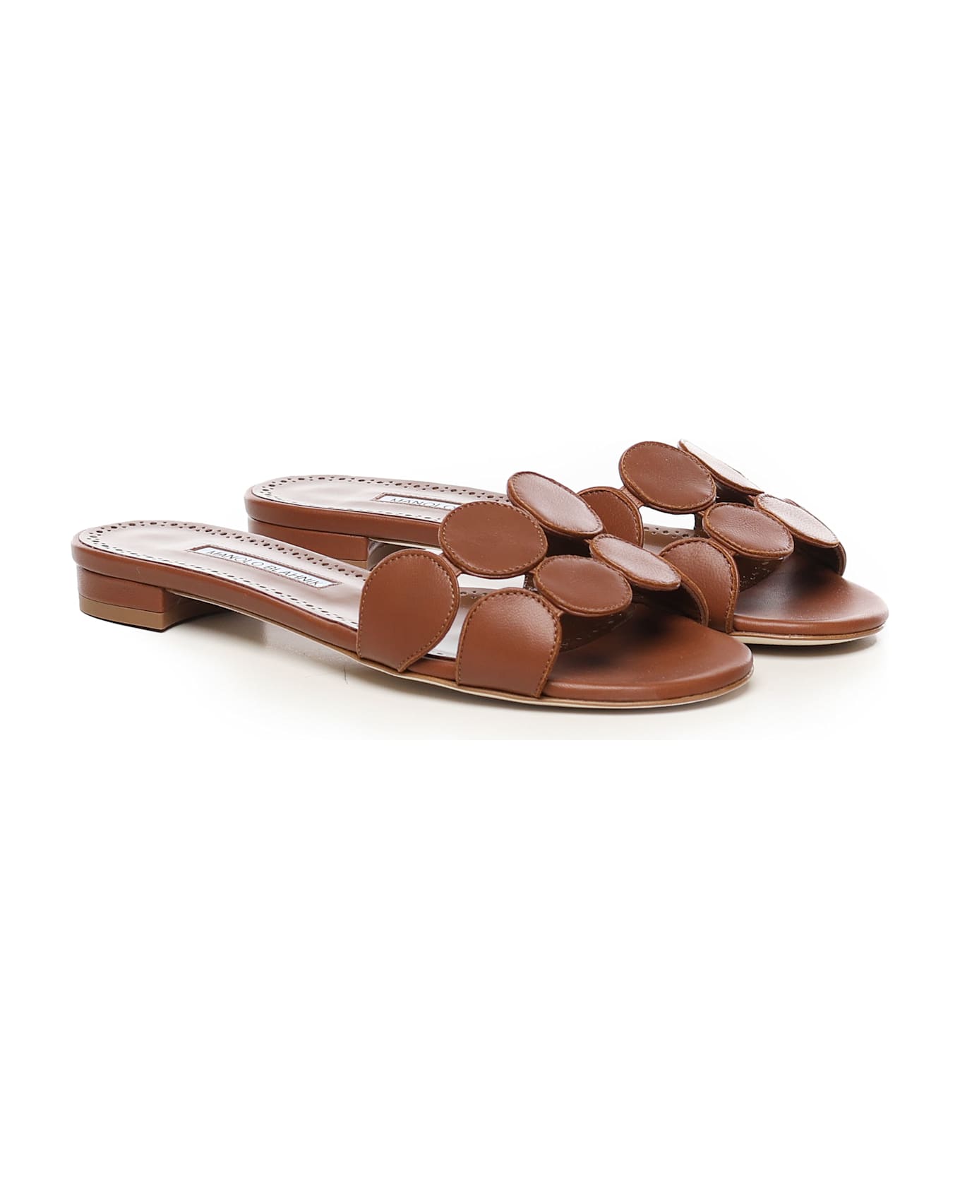 Manolo Blahnik Haribalmufalt Sandals - Brown