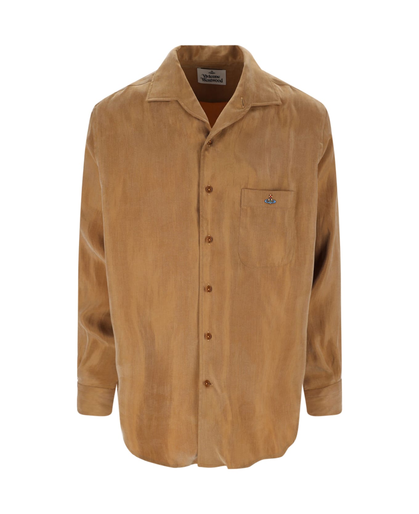 Vivienne Westwood Suede Effect Shirt - Brown