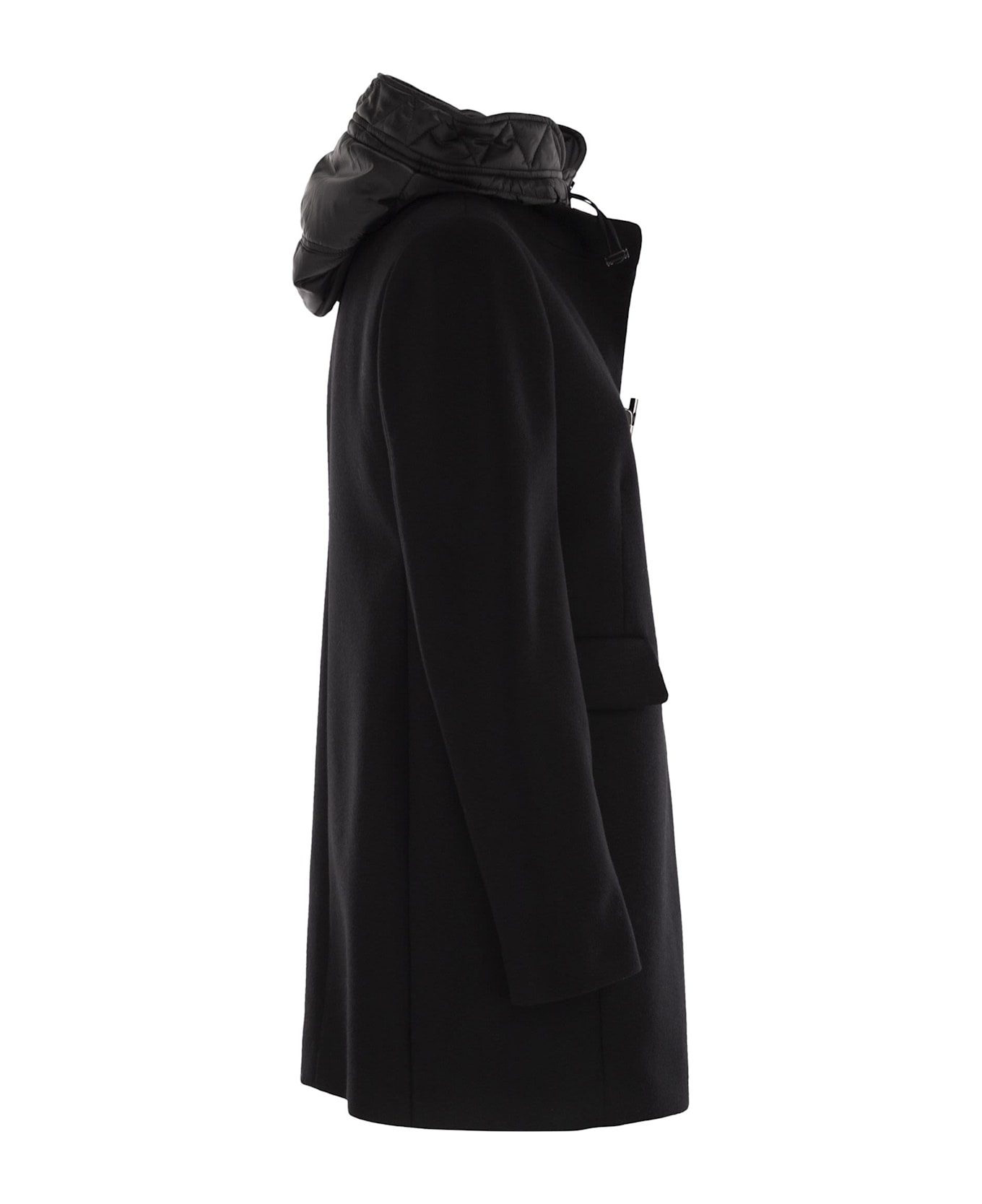 Fay Toggle Coat In Wool Cloth