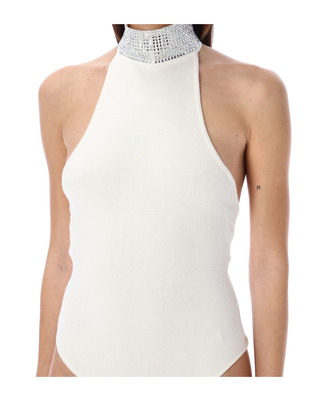 retrofete Maci Knit Bodysuit - WHITE