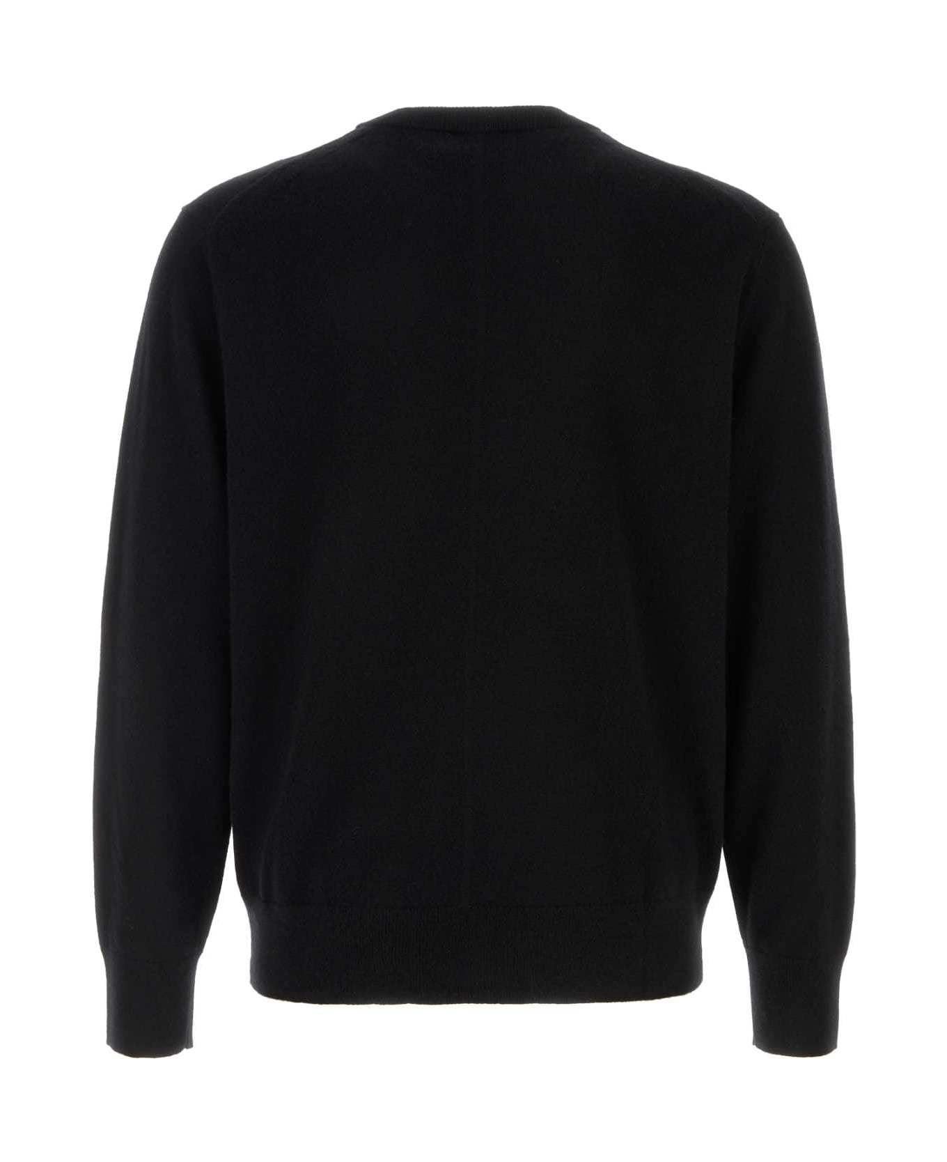 Calvin Klein Black Cashmere Blend Sweater - BLACK