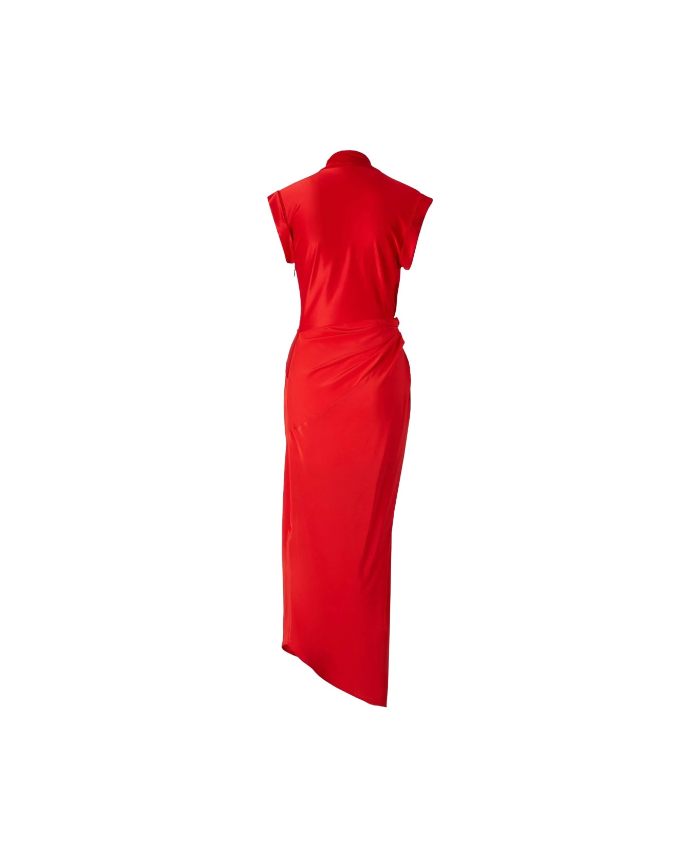 Victoria Beckham Silk Long Dress - RED