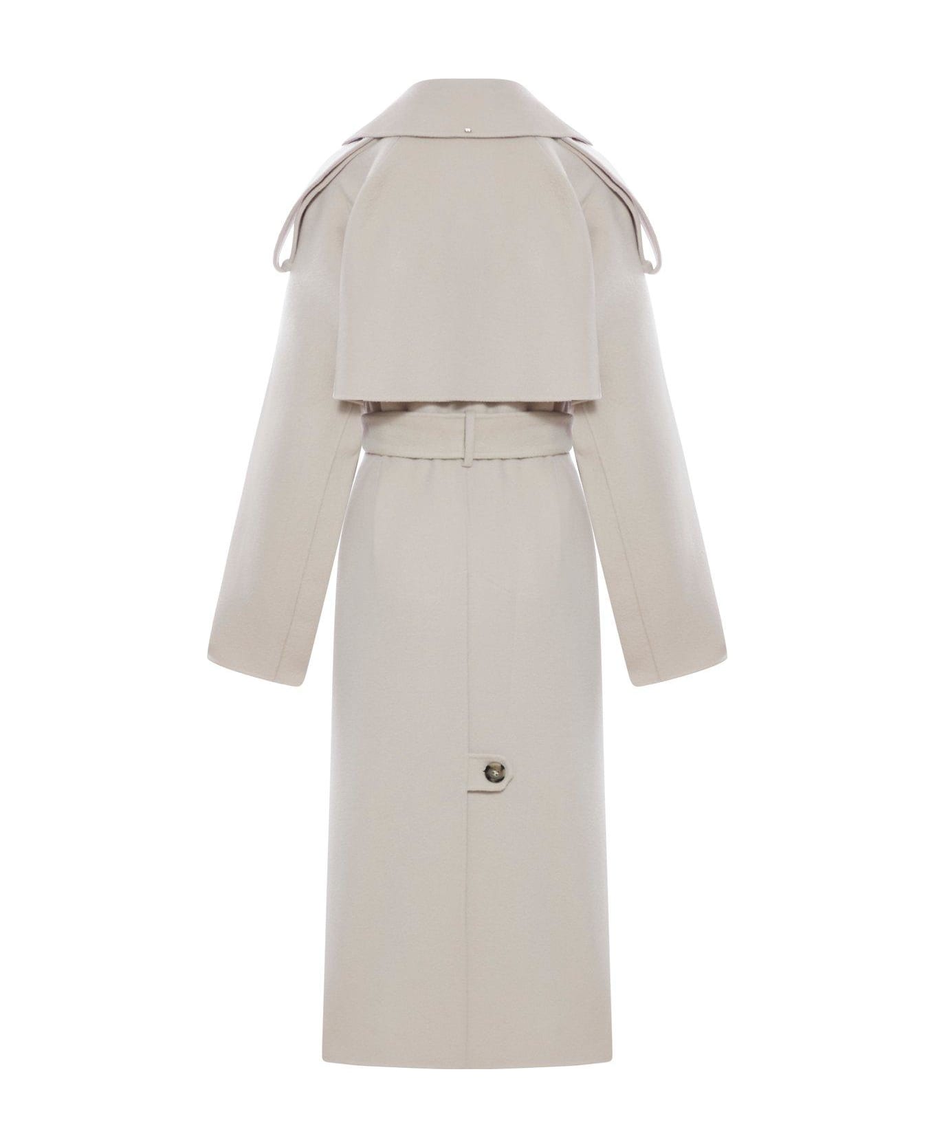 SportMax Wool Trench - Tortora