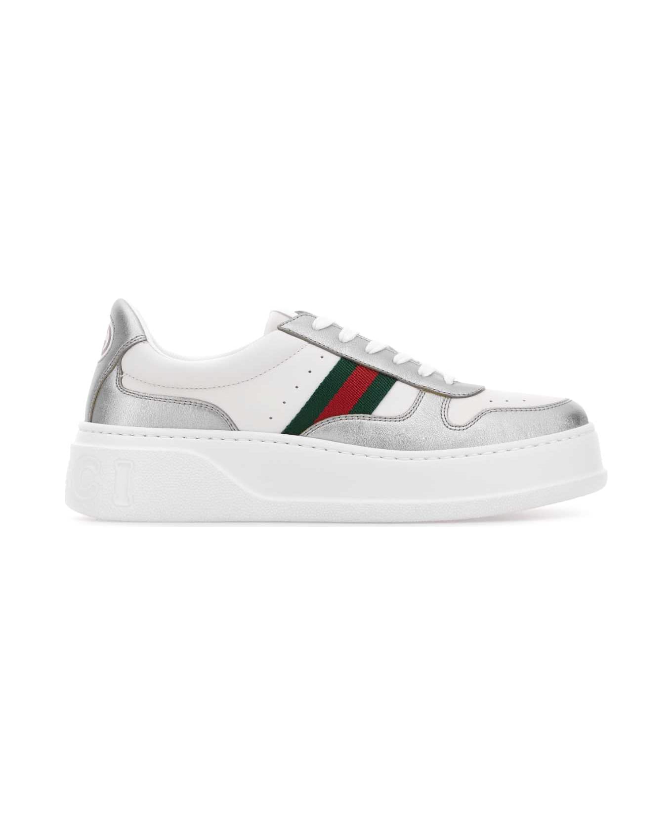 Gucci Two-tone Leather Sneakers - GWHITEVRVGWHITE スニーカー