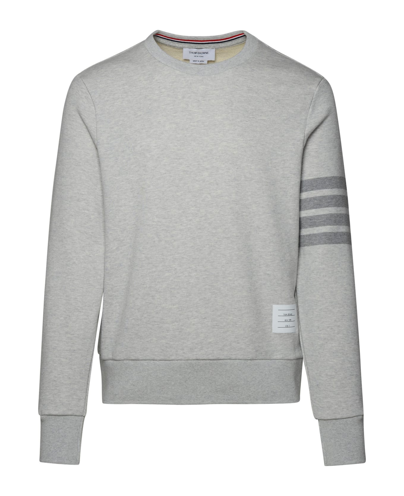 Thom Browne Gray Cotton Sweatshirt - Pastel Grey