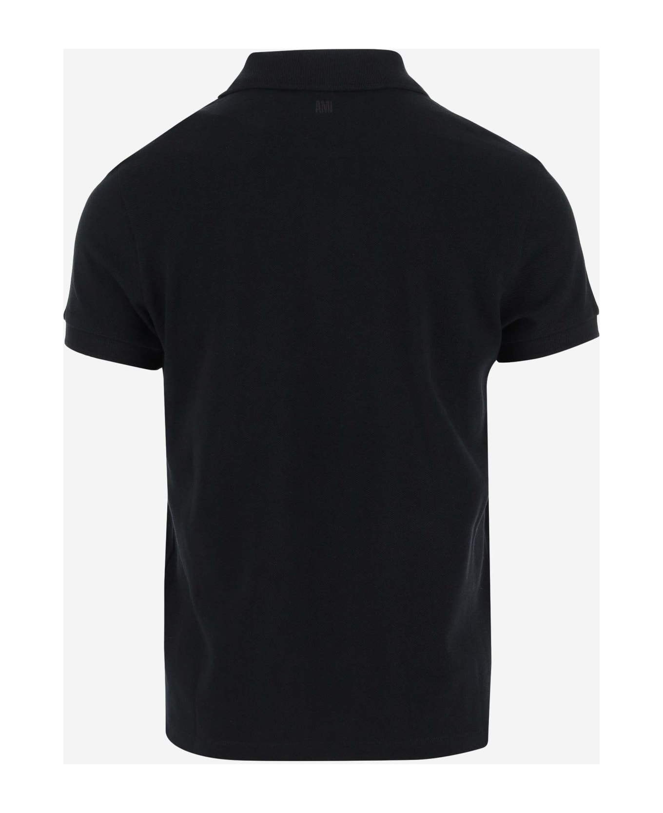 Ami Alexandre Mattiussi Black Organic Cotton Polo Shirt - Black