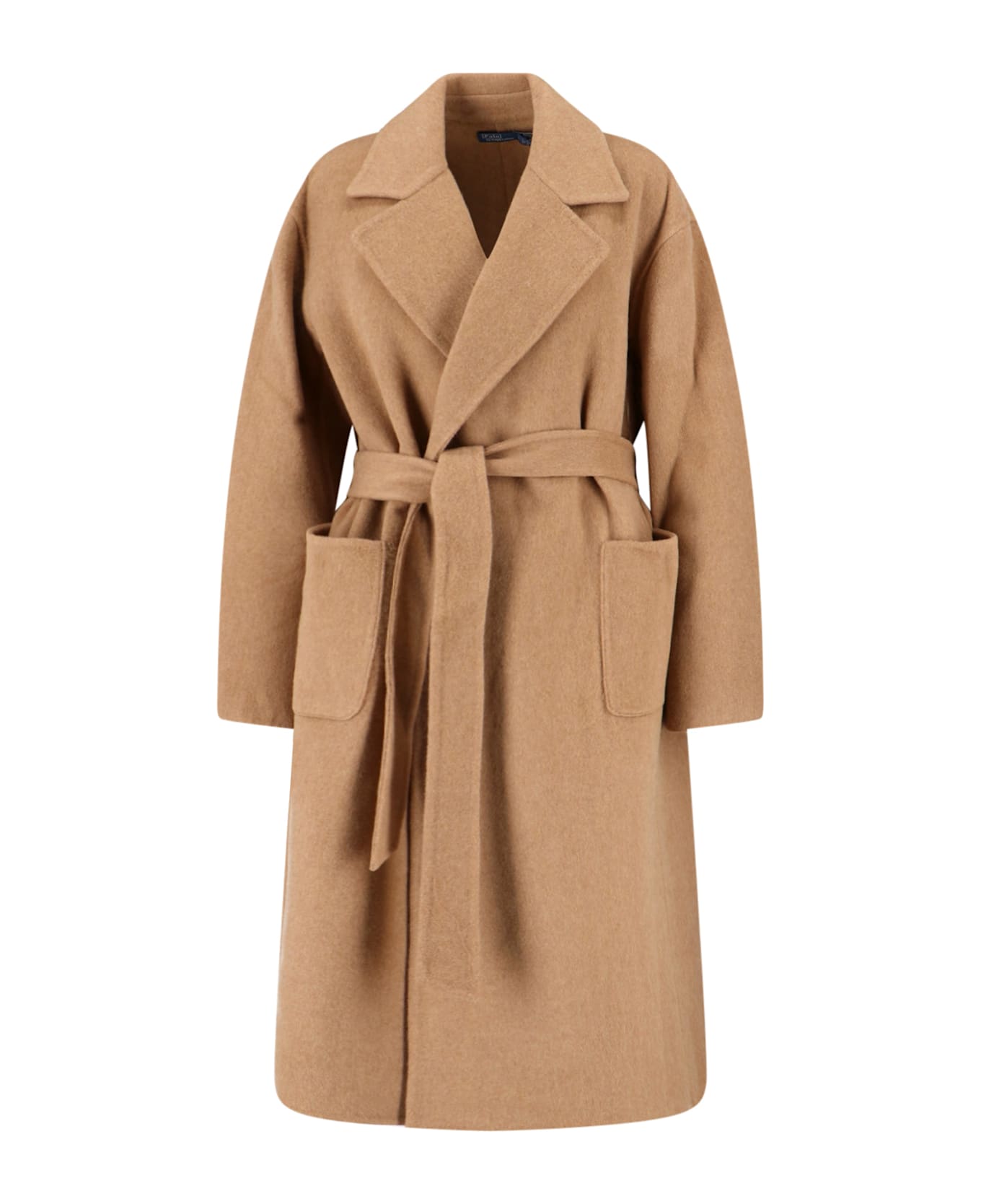Polo Ralph Lauren Wool Dressing Gown Coat - Beige