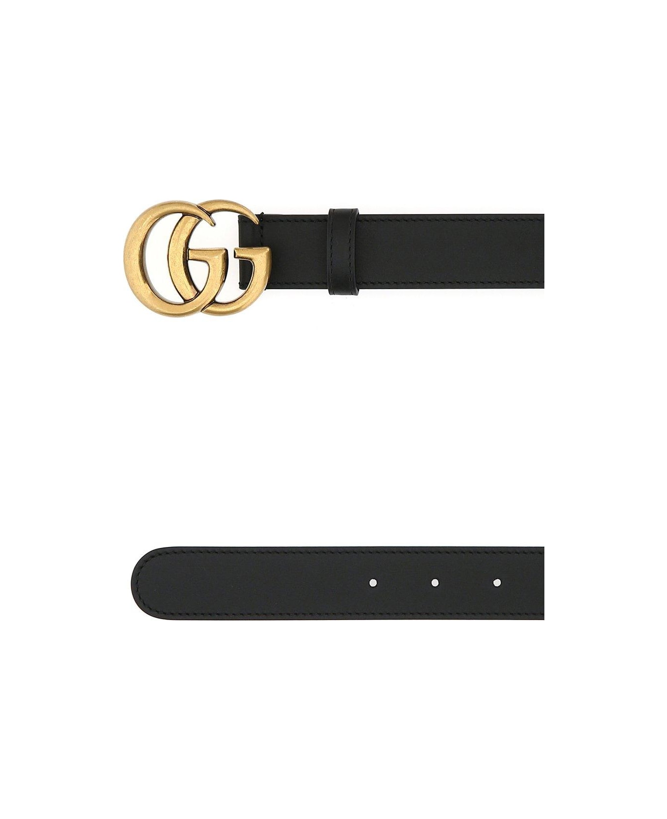 Gucci Double G Buckle Belt - Black