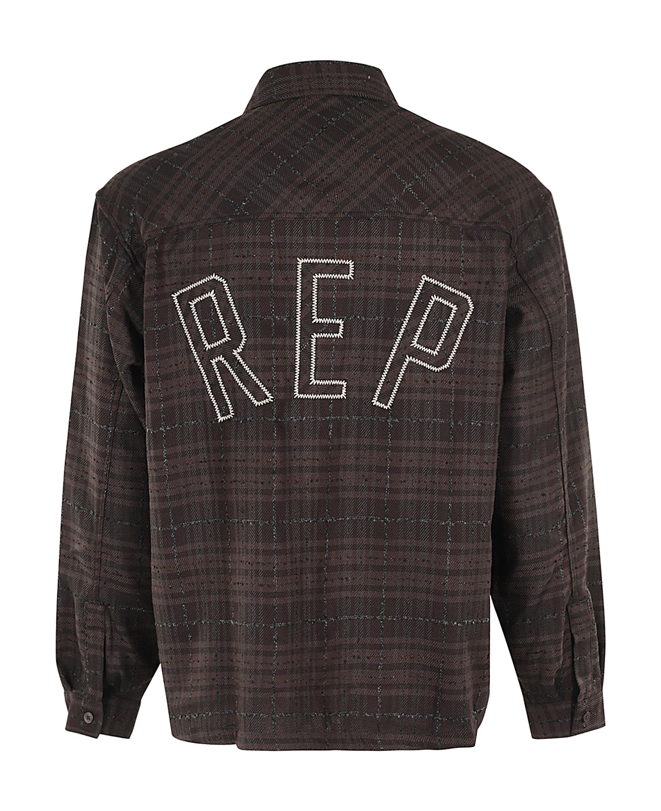REPRESENT Rep Flannel Shirt - Coffee