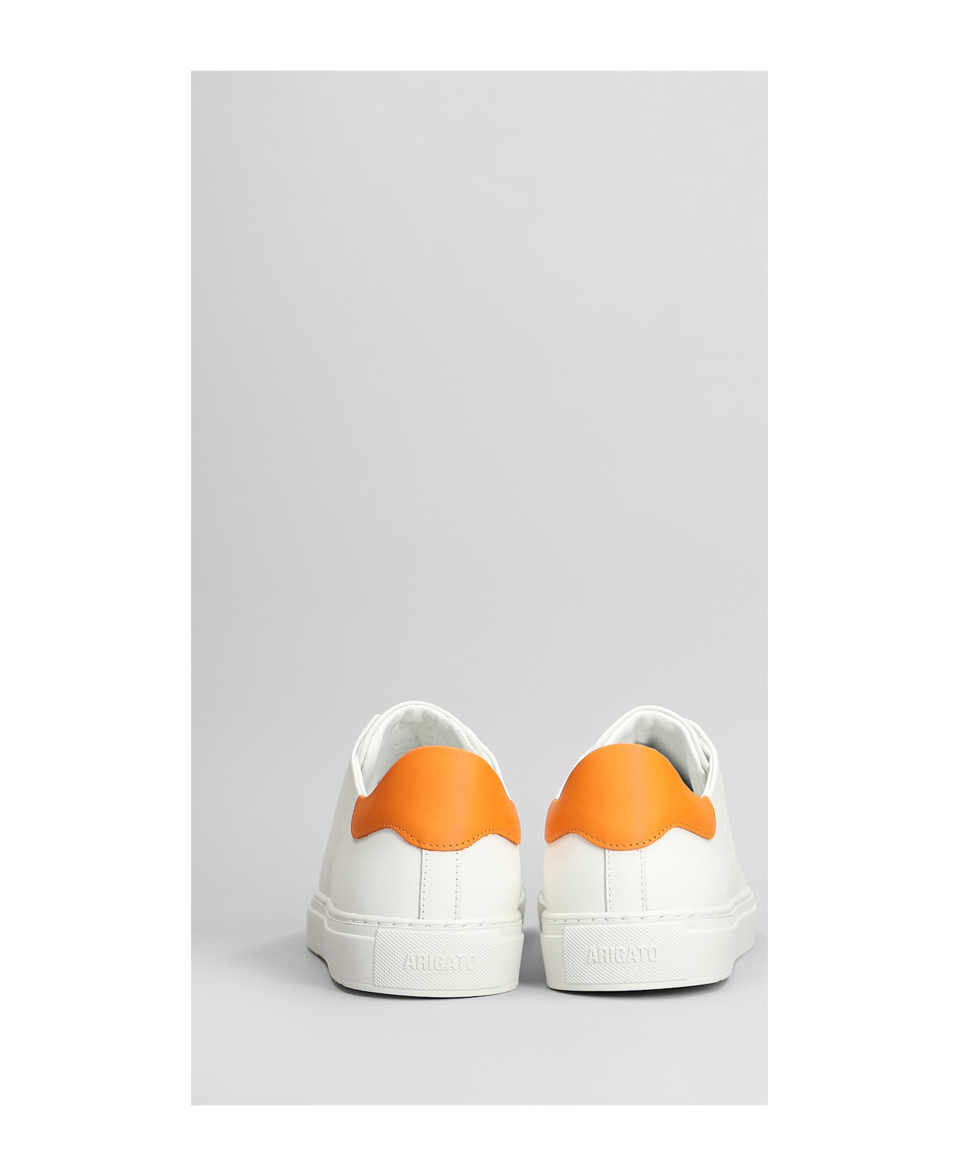 Axel Arigato Clean 90 Sneakers In White Leather - WHITEORANGE