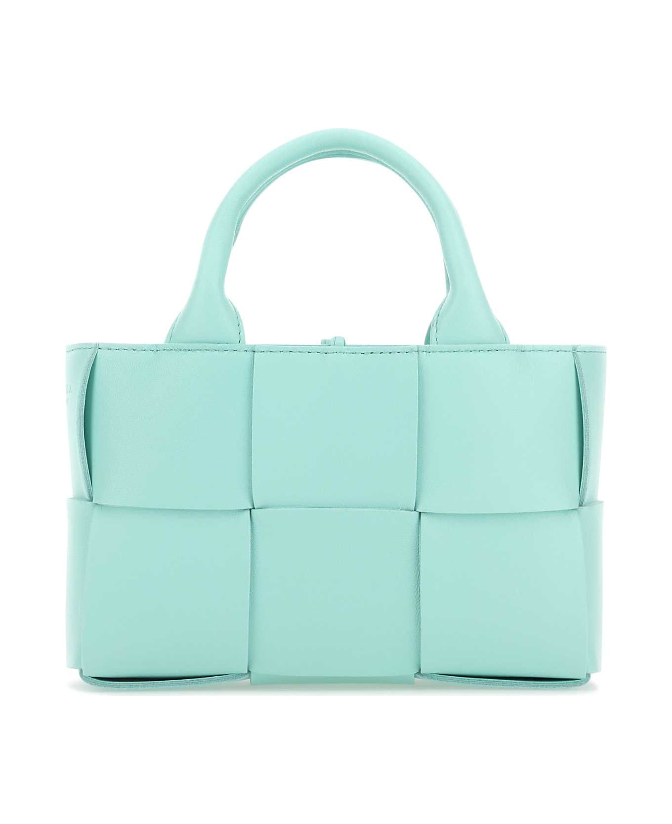 Bottega Veneta Light-blue Leather Candy Arco Handbag - PALEBLU トートバッグ
