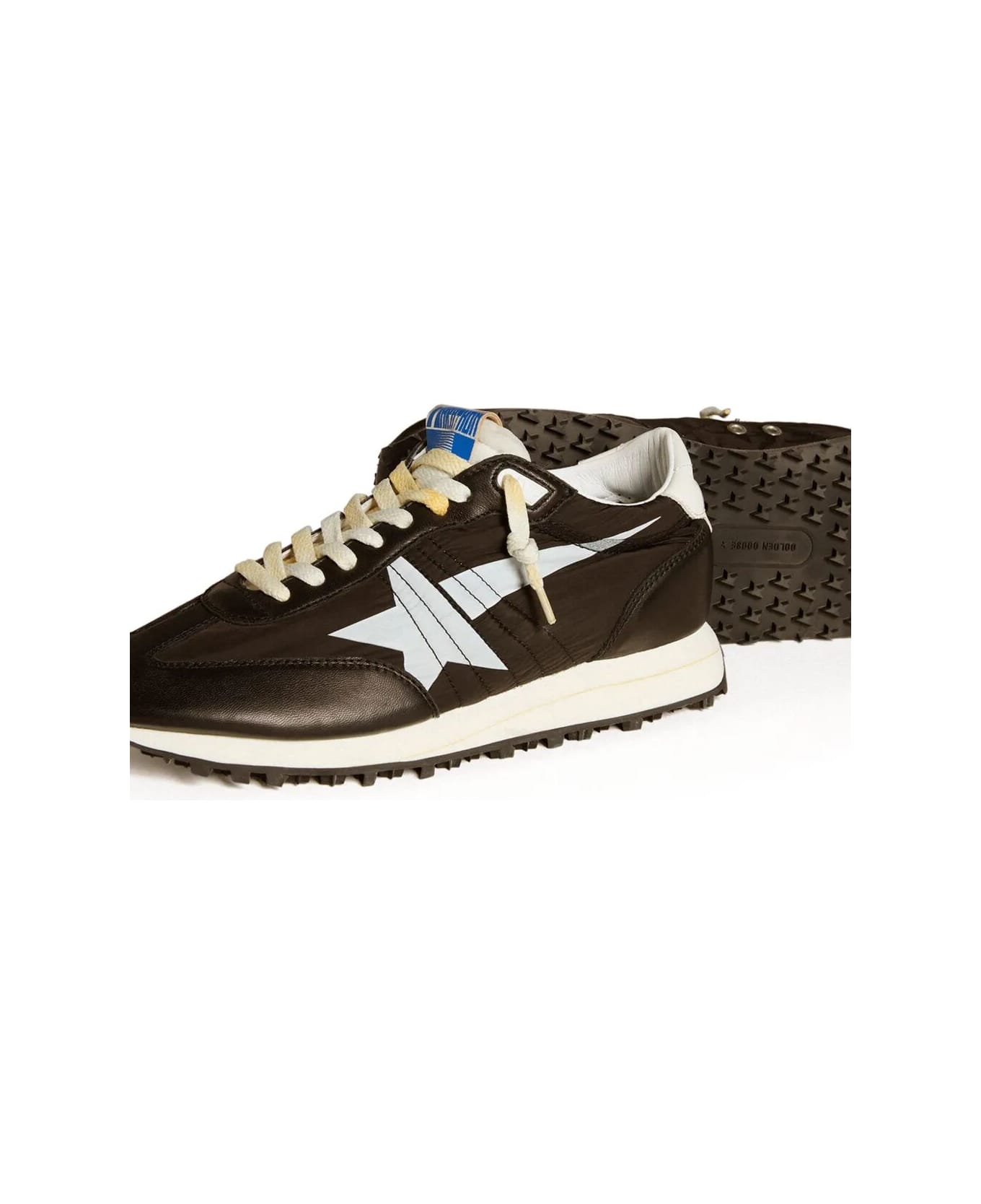 Golden Goose Marathon Panelled Sneakers - BLKWHITEBLK