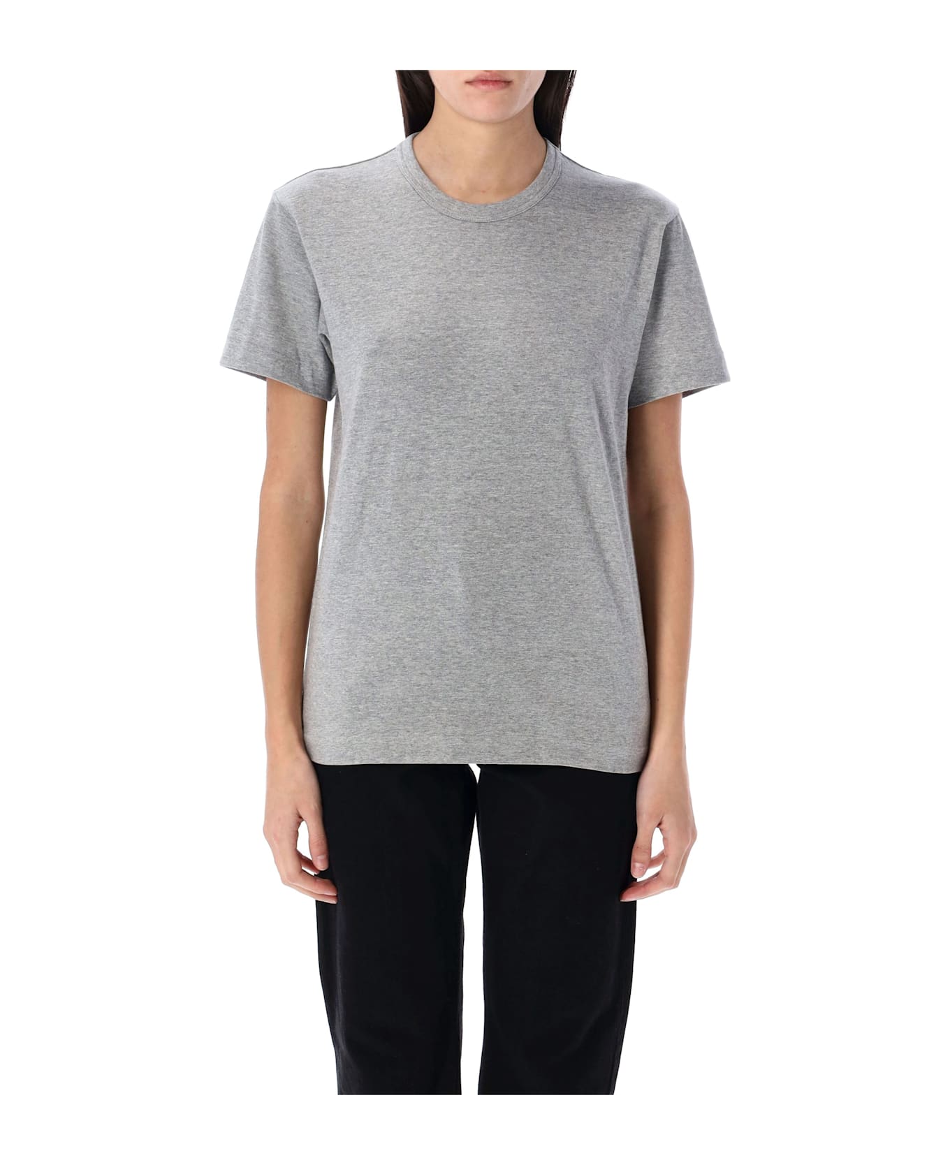 Comme des Garçons Play Back Red Heart Patch T-shirt - GREY