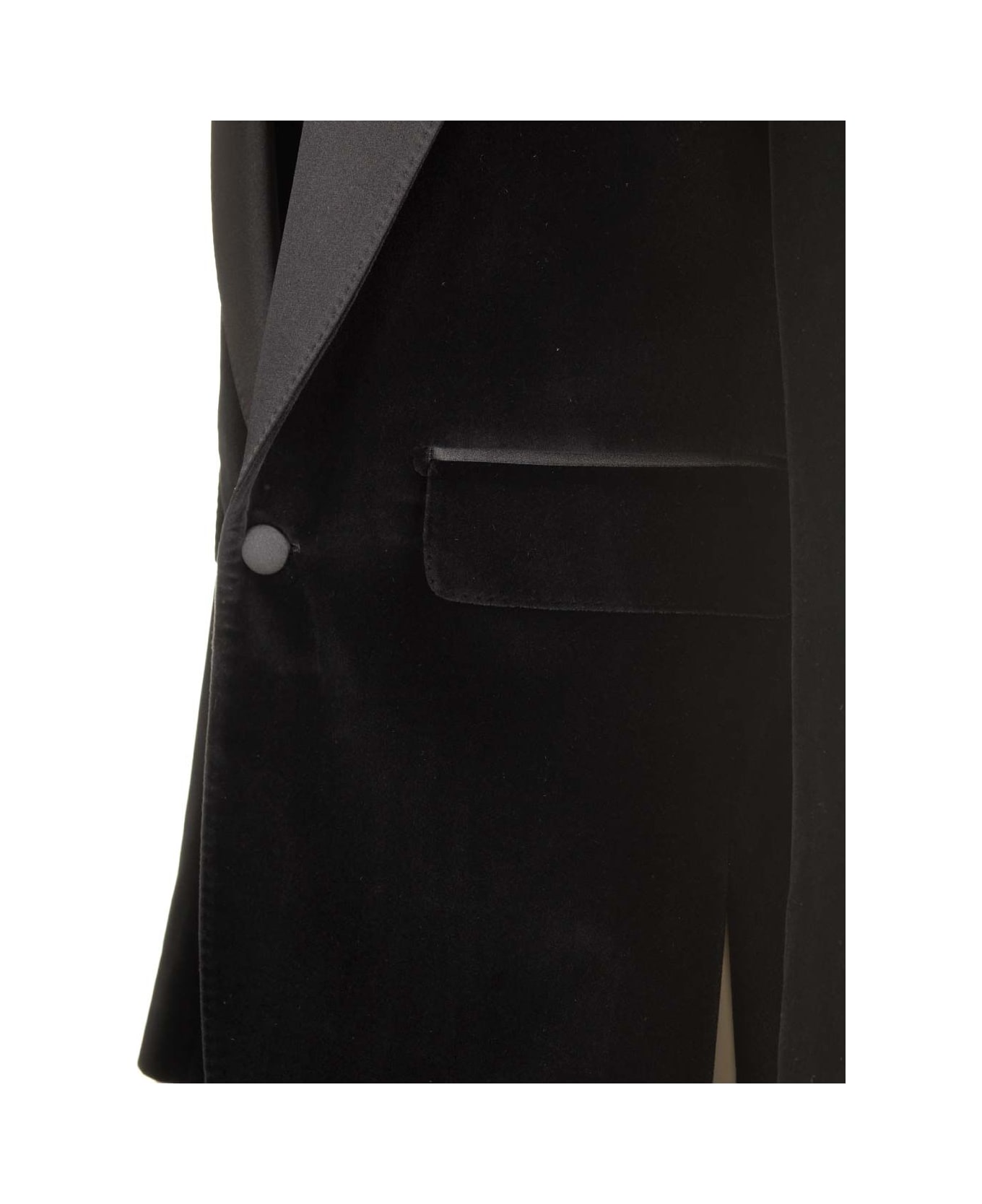 Dolce & Gabbana Velvet Tuxedo Jacket - Black