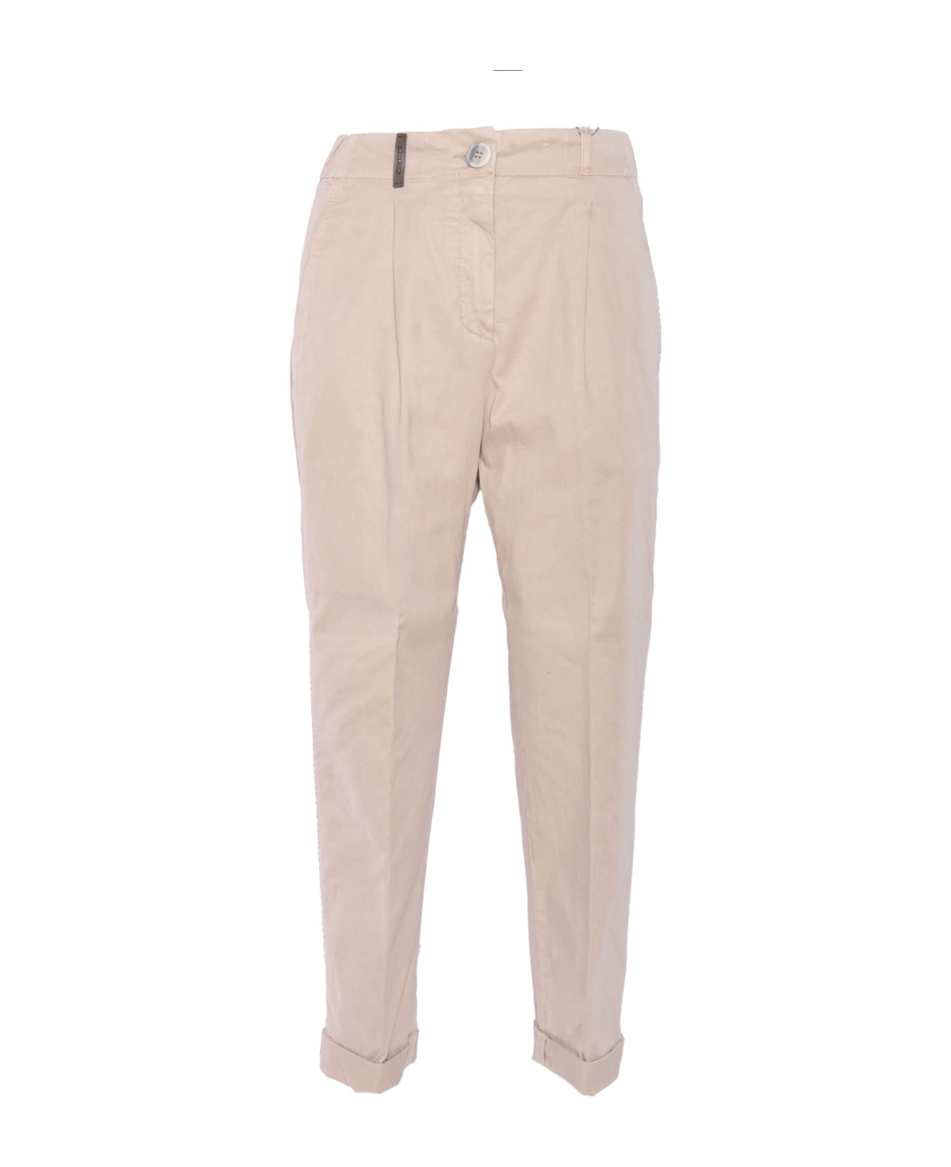 Peserico Woman Trousers - BEIGE