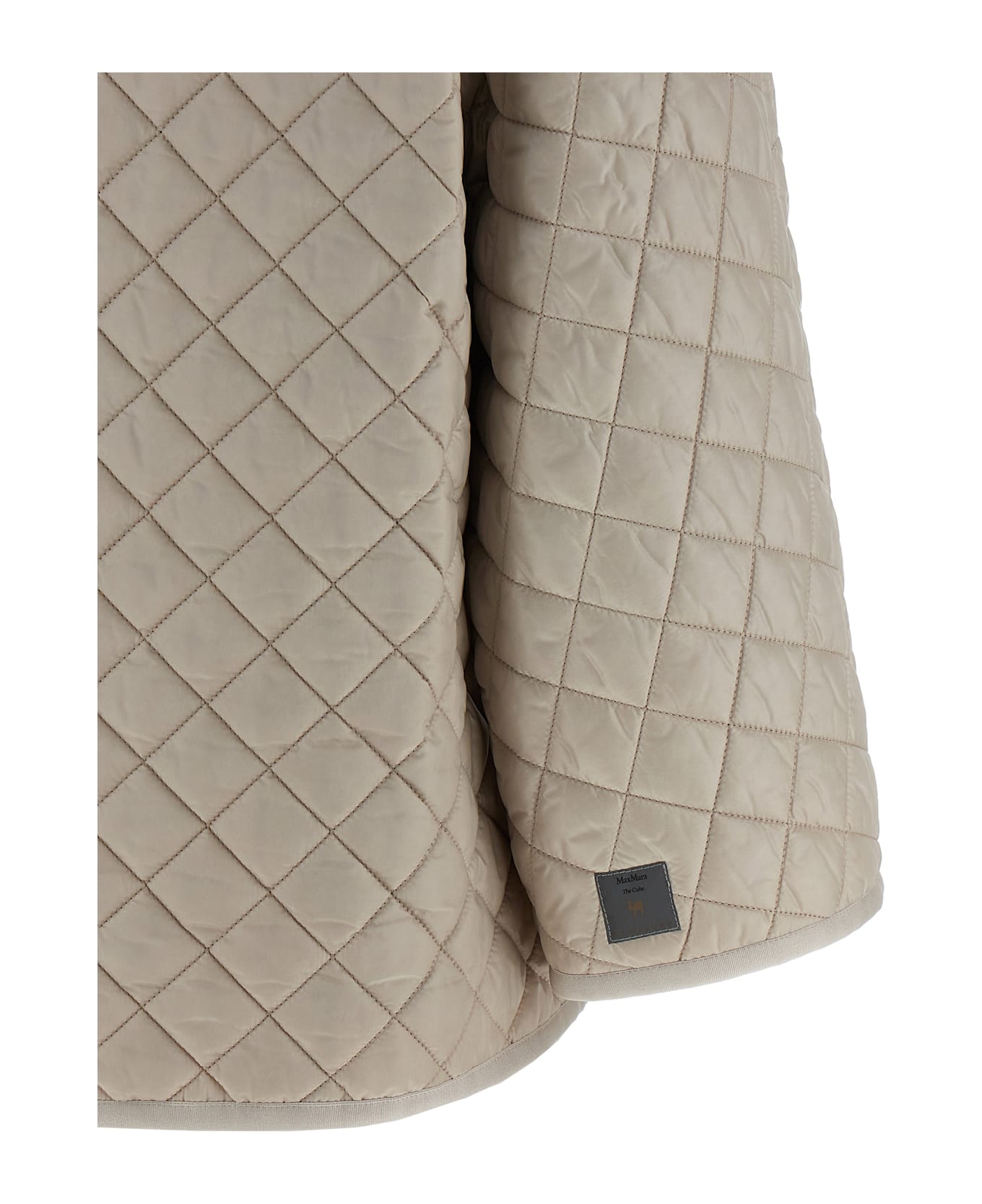 Max Mara The Cube 'delfina' Reversible Hood - Gray