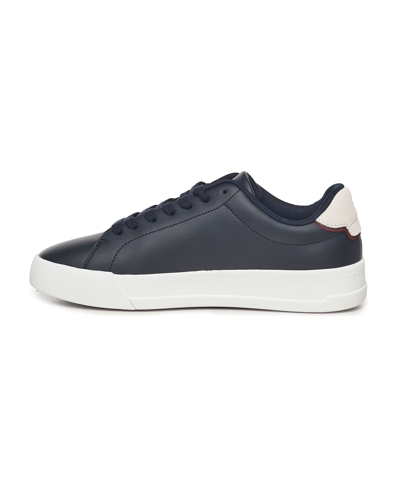 Tommy Hilfiger Leather Sneakers - Black