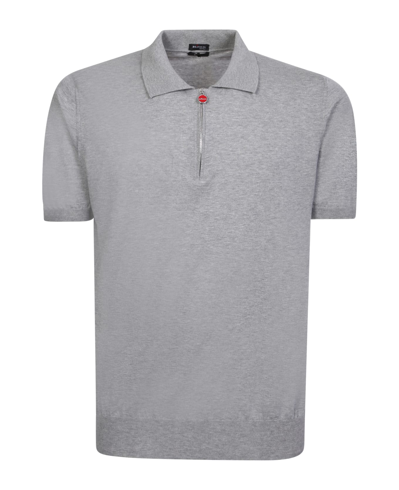 Kiton Zip-up Grey Polo Shirt - Grey ポロシャツ
