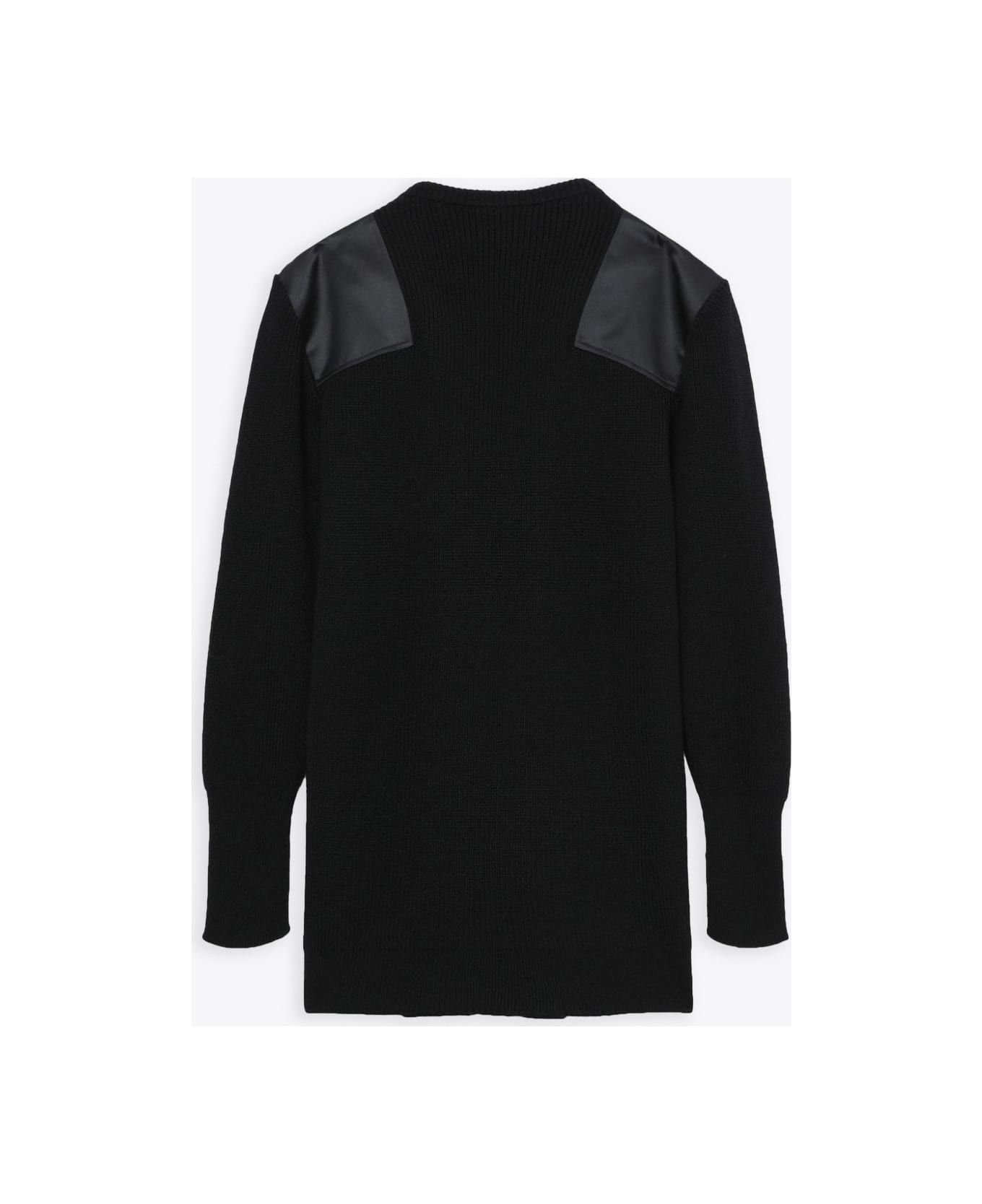 1017 ALYX 9SM Nylon Panel Knit Dress Black rib-knitted dress with crystals detail - Nylon panel knit dress - Nero