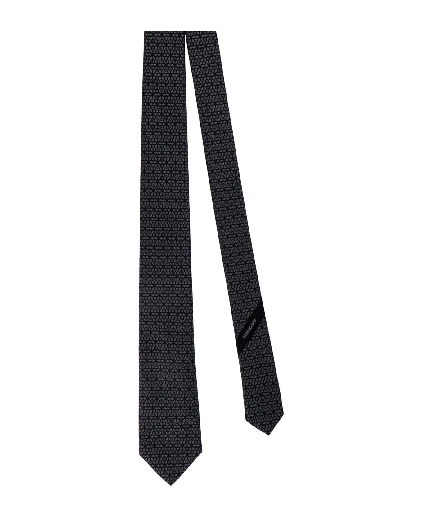Ferragamo Tie - Black ネクタイ
