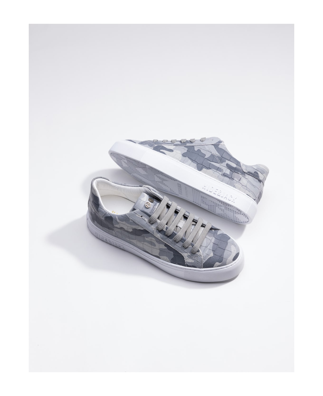 Hide&Jack Low Top Sneaker - Essence Camouflage Grey